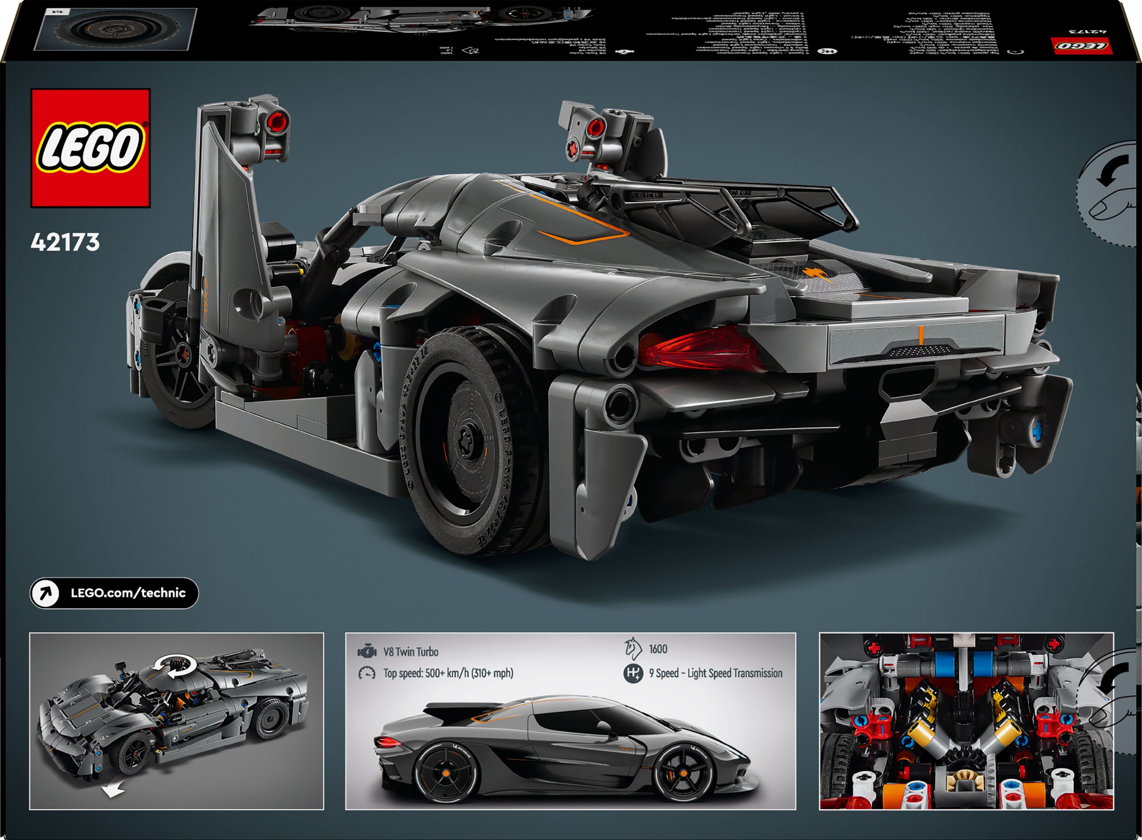 LEGO Конструктор Technic Koenigsegg Jesko Absolut - сірий гіперкар LEGO Конструктор Technic Koenigsegg Jesko Absolut - сірий гіперкар
