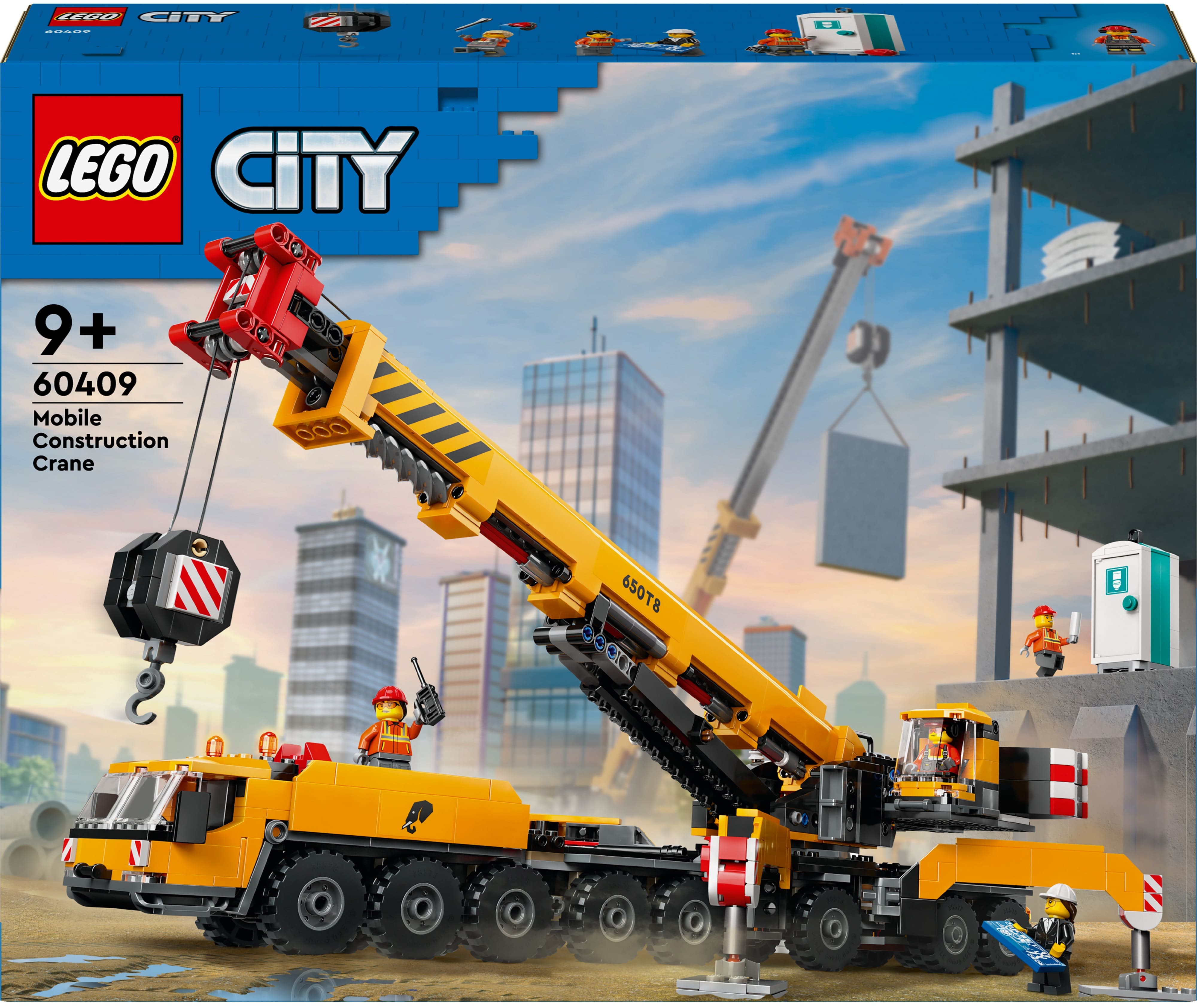 LEGO Конструктор City Жовтий пересувний будівельний кран