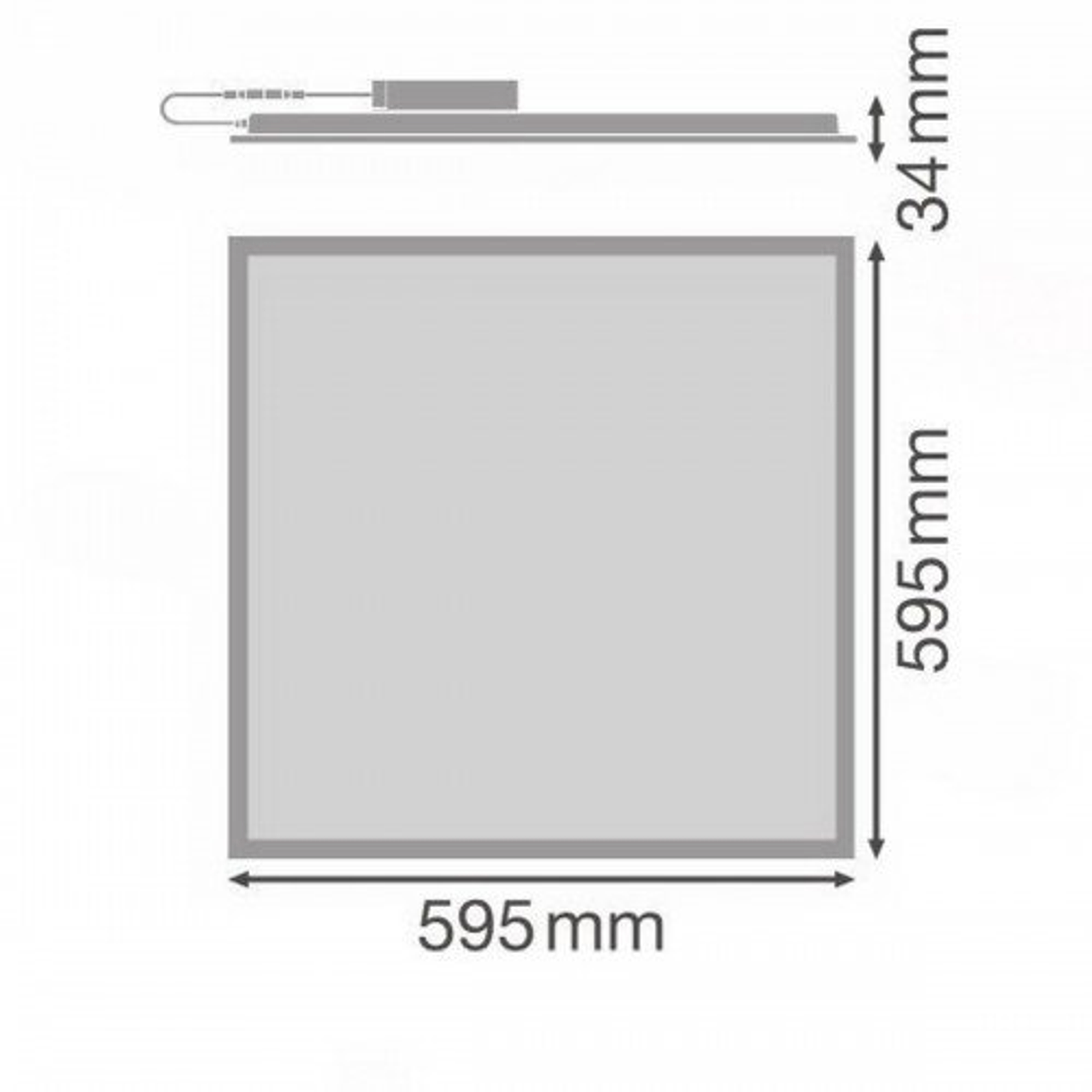 LEDVANCE Панель світлодіодна LEDVANCE ECO PANEL, 600x600, 36W
