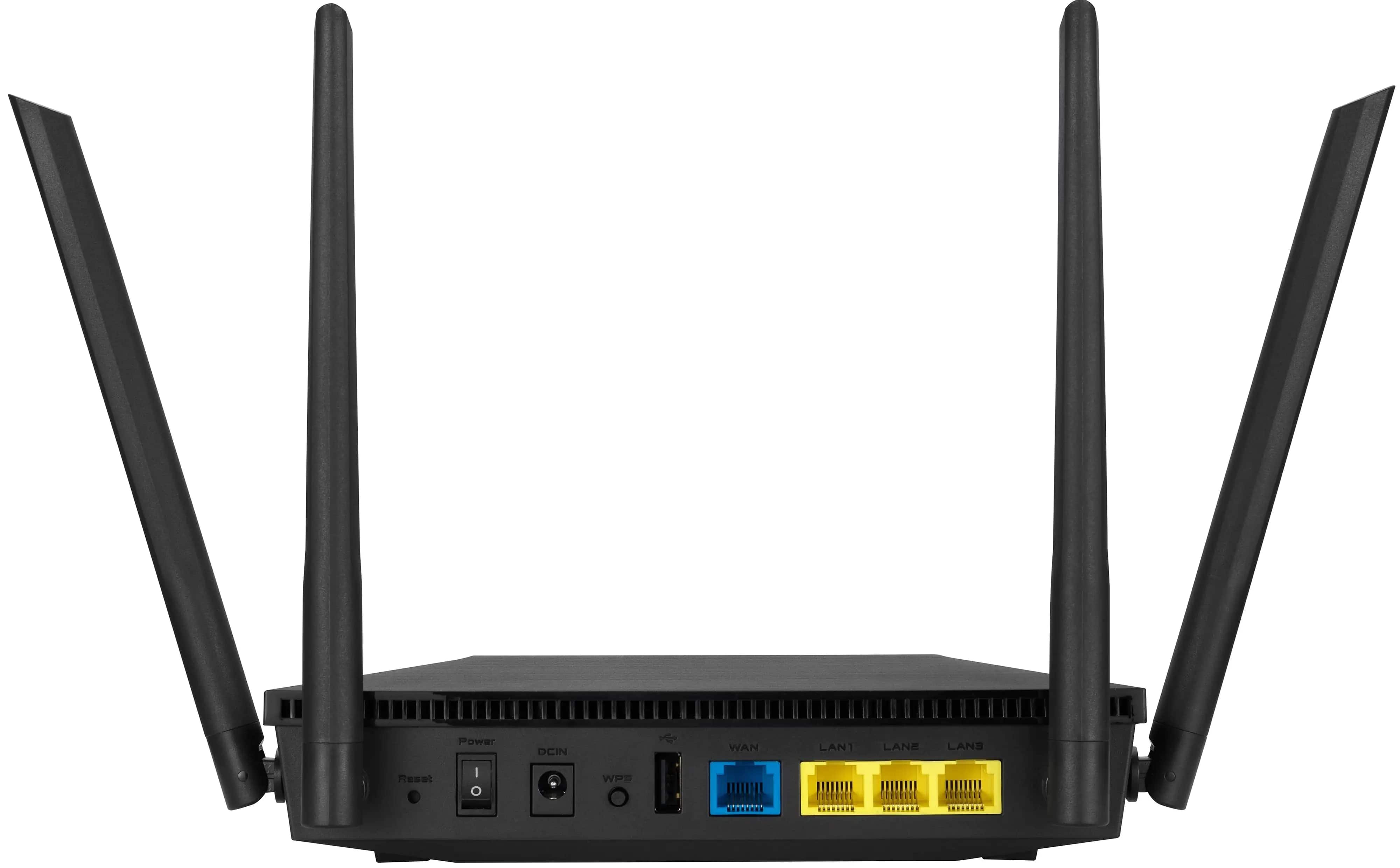 ASUS Маршрутизатор RT-AX53U AX1800 3xGE LAN 1xGE WAN 1xUSB MU-MIMO OFDMA