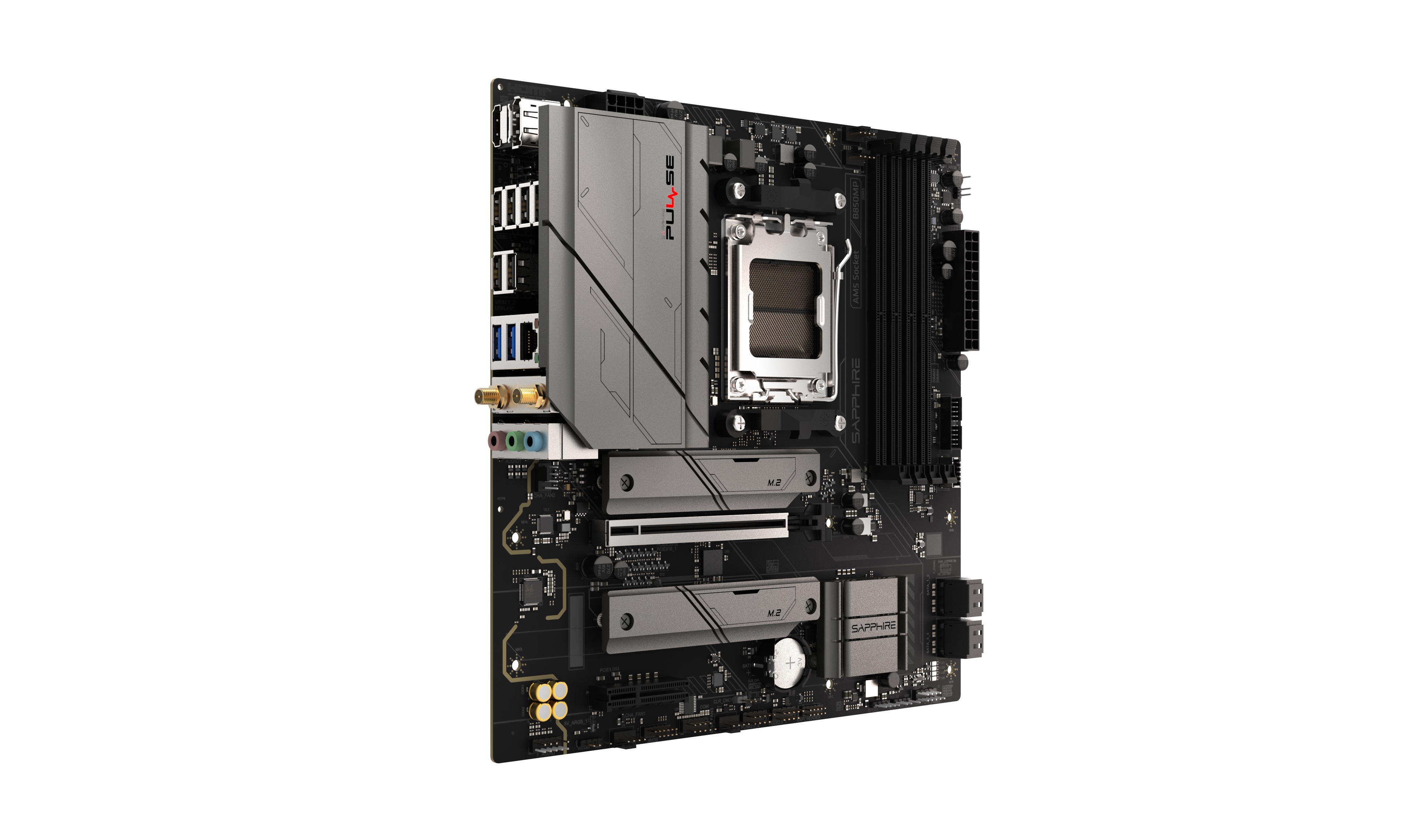 SAPPHIRE Motherboard PULSE B850 WIFI sAM5 B850 4xDDR5 M.2 HDMI DP WiFi BT mATX SAPPHIRE Motherboard PULSE B850 WIFI sAM5 B850 4xDDR5 M.2 HDMI DP WiFi BT mATX