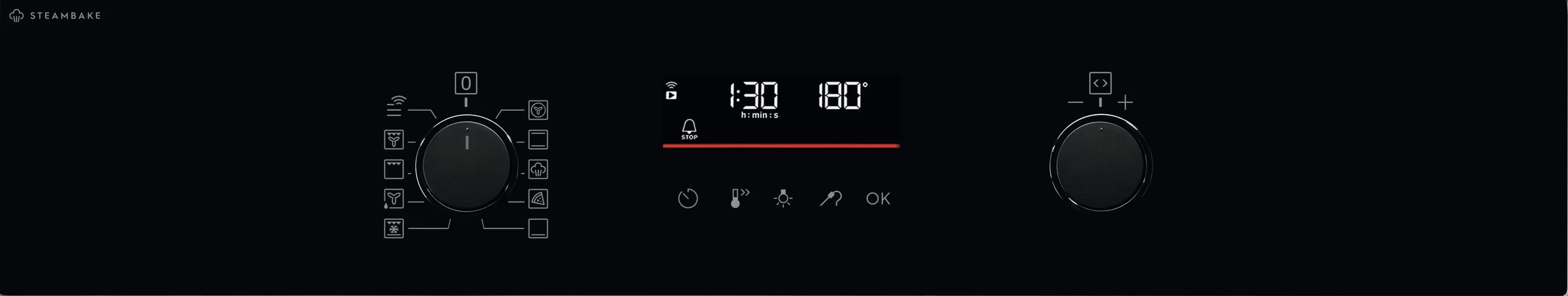 Electrolux Духова шафа електрична, 72л, A+, пара, дисплей, конвекція, телескопічні напрямні, чорний