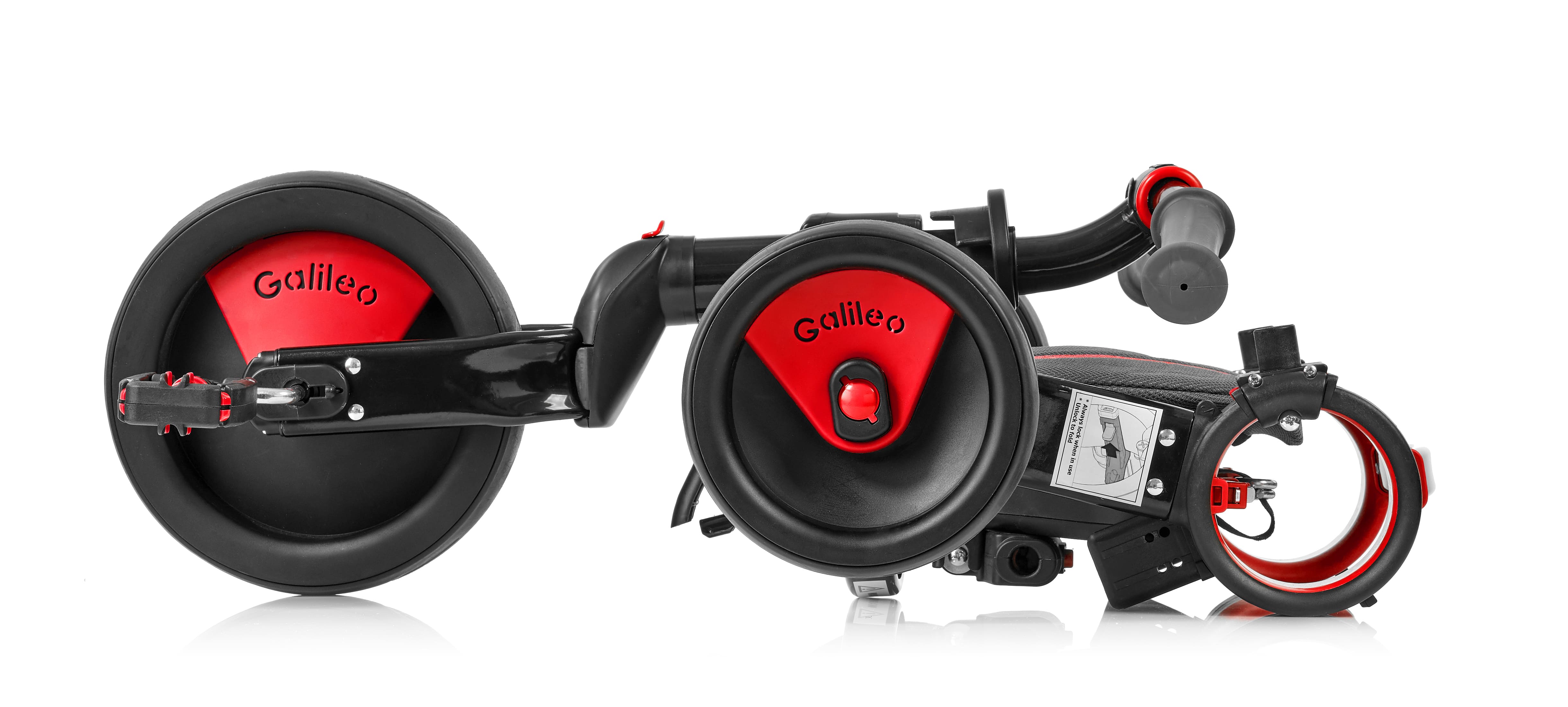 Galileo Триколісний велосипед Strollcycle[Триколісний велосипед Strollcycle Black червоний]