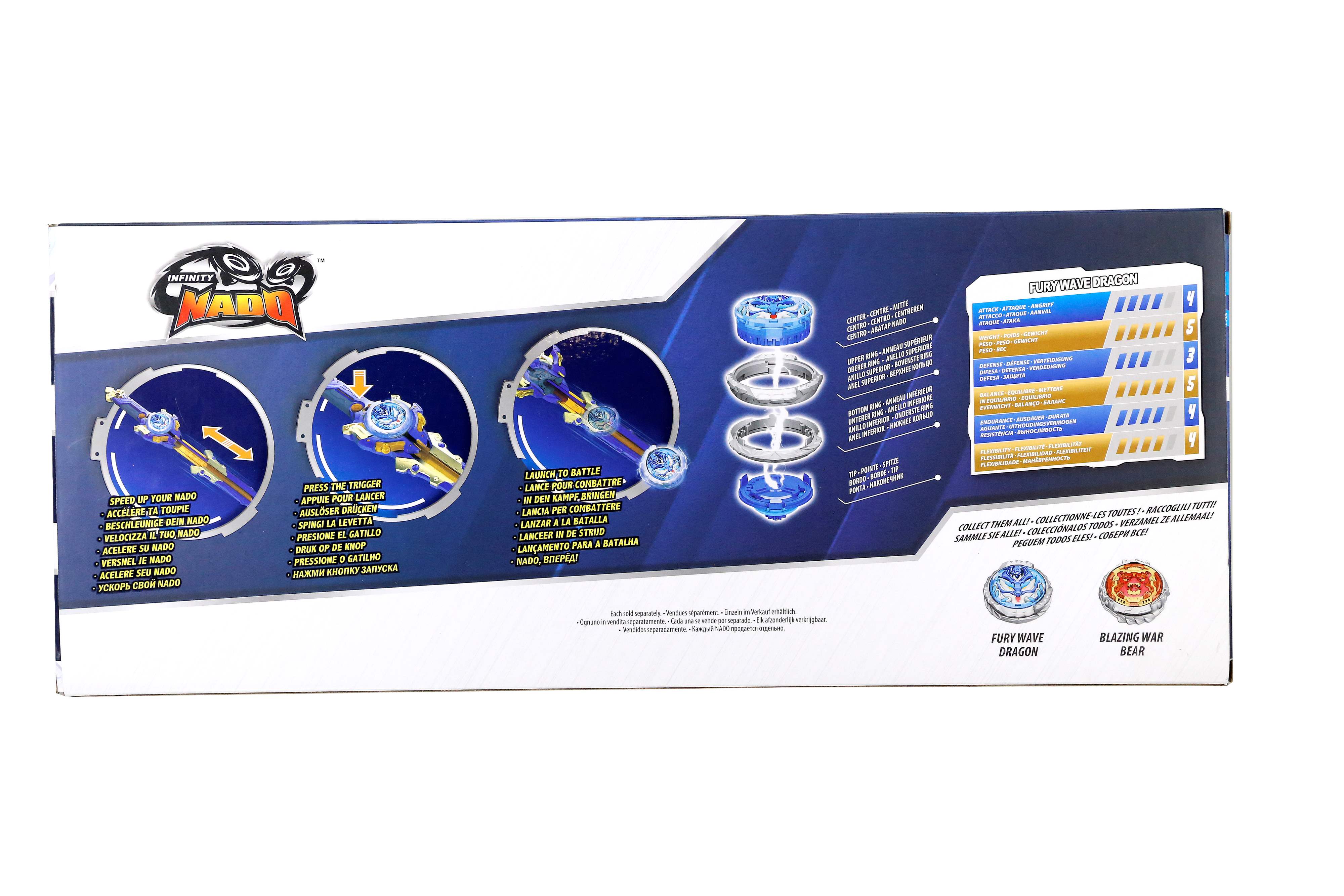 Infinity Nado Дзиґа VI Proskill Pack Лютий Дракон (Fury Wave Dragon)