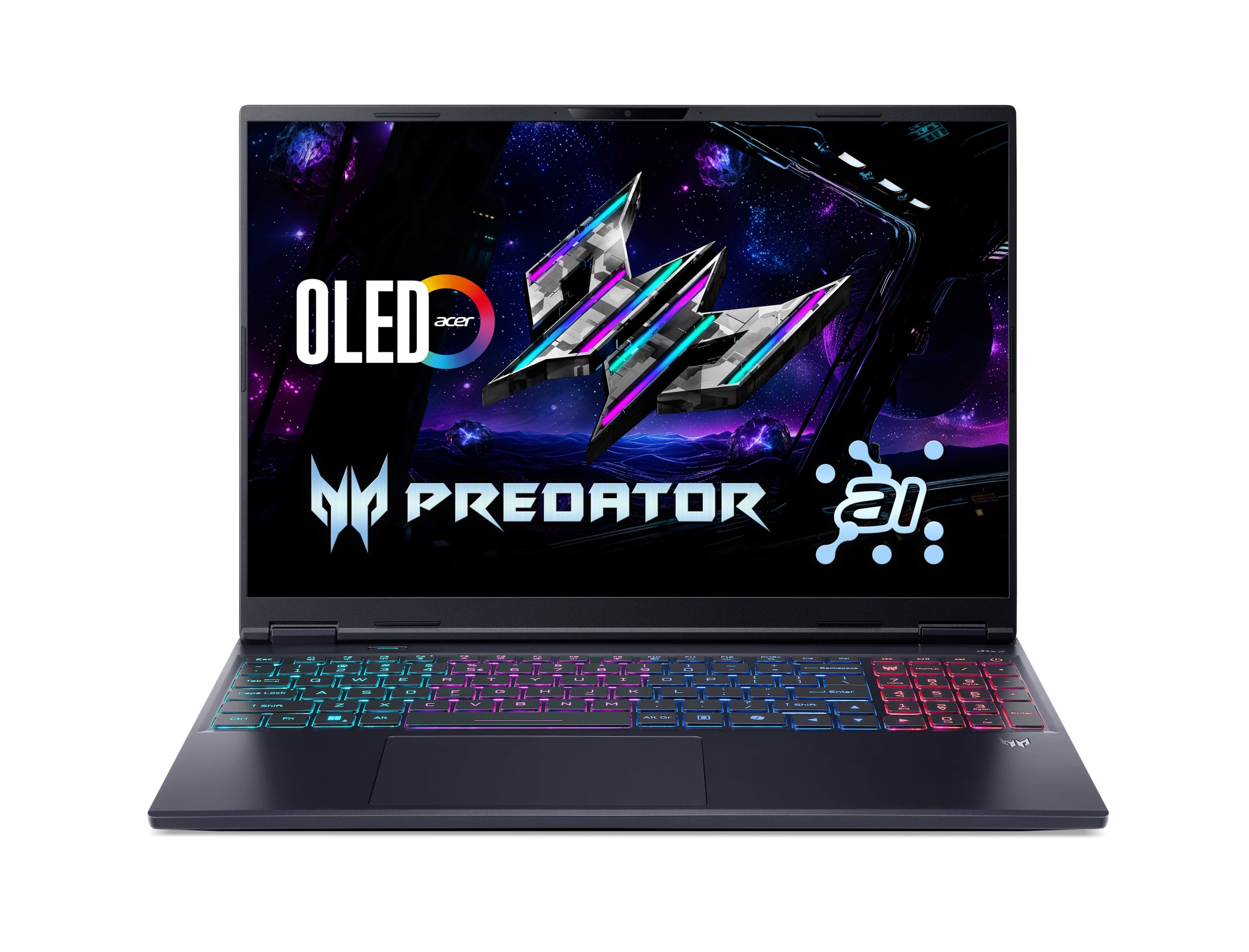 Acer Ноутбук Acer Predator Helios Neo 16S PHN16S-71 16" OLED, Intel U9-275HX, 64GB, F2TB, NVD5070-8, Lin, чорний