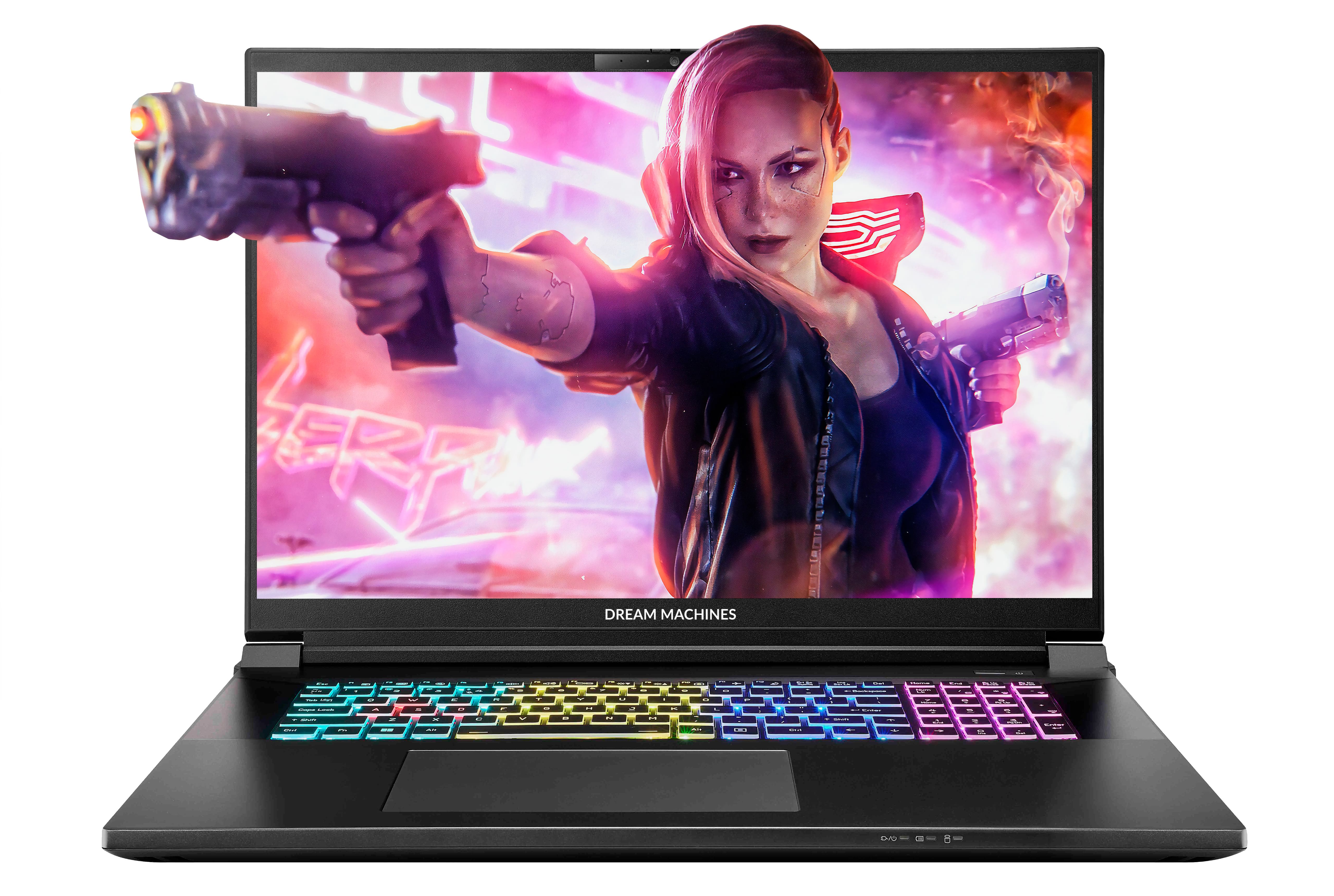 Dream Machines Ноутбук RX5070Ti-18 18UHD+, Intel U9-275HX, 32GB, F2TB, NVD5070Ti-12, DOS, чорний