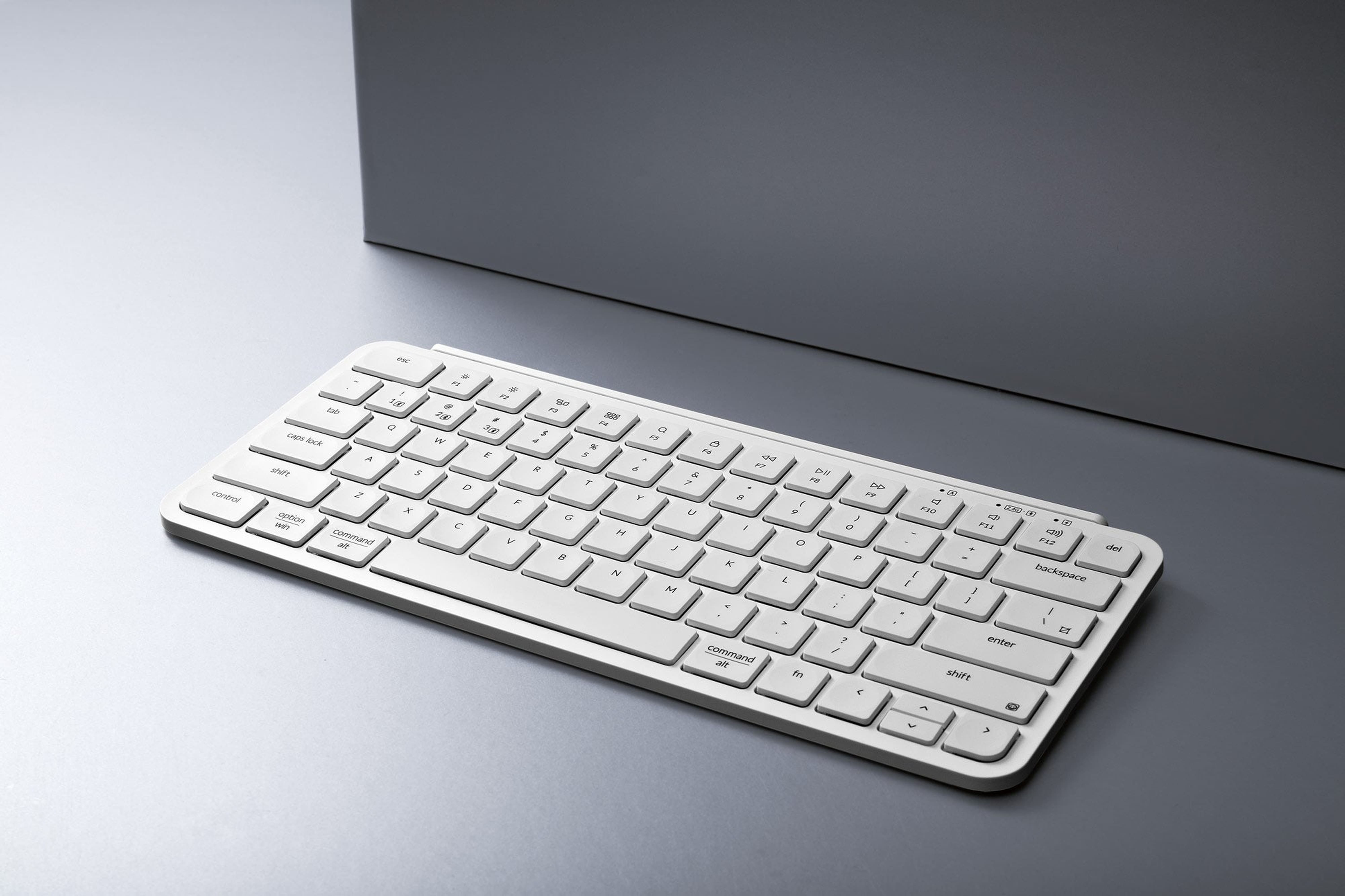 Keychron Клавіатура мембрана B1 Pro, USB/WL/BT, ivory white
