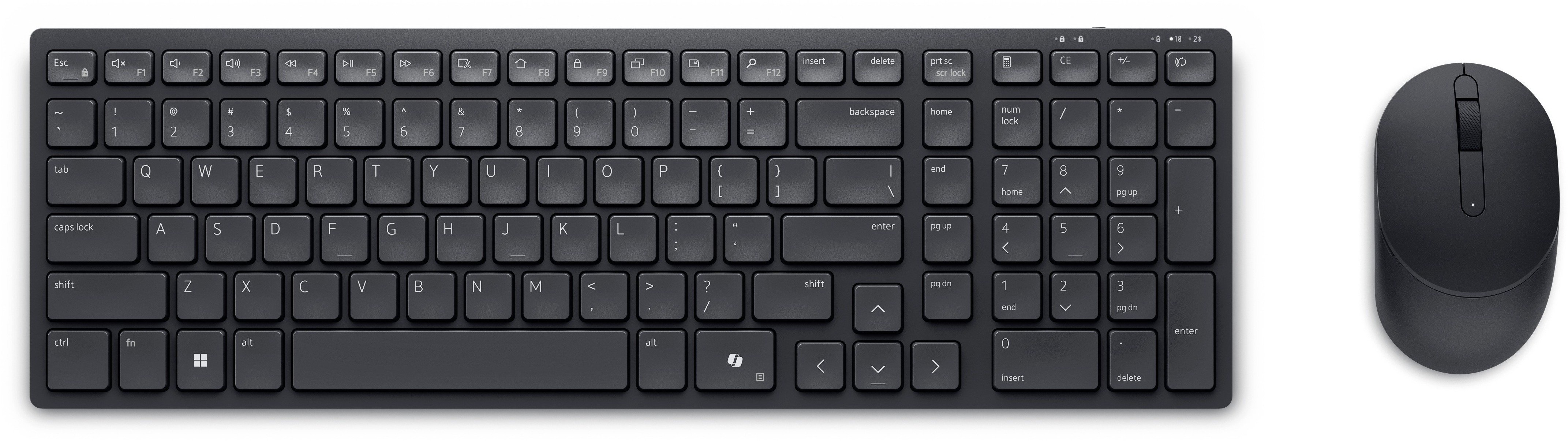 Dell Клавіатура Pro Compact Silent Keyboard and Mouse - KM555 - Russian