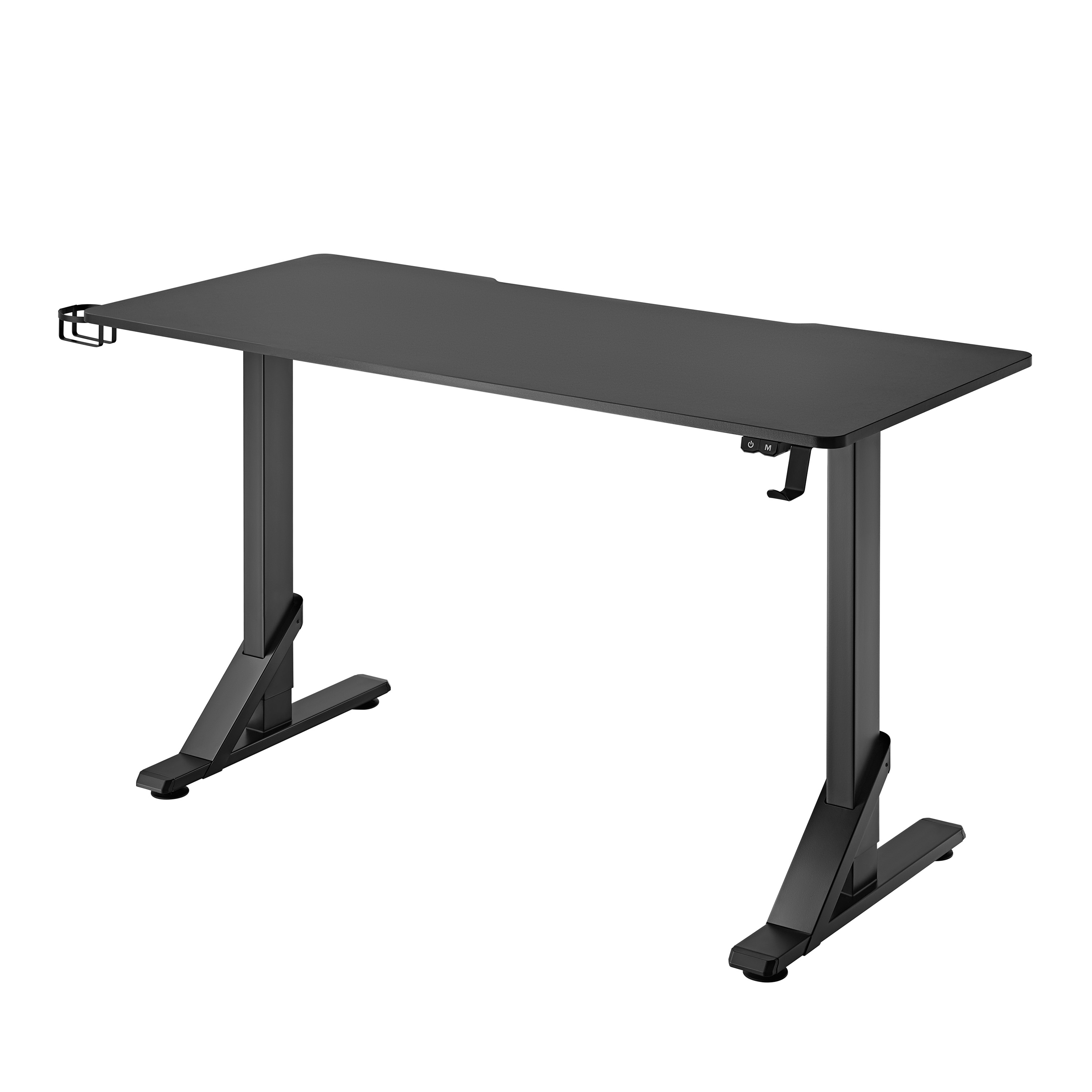 2E Gaming Стіл комп'ютерний KIRIN RGB, 136х60x71/76/81см, чорний