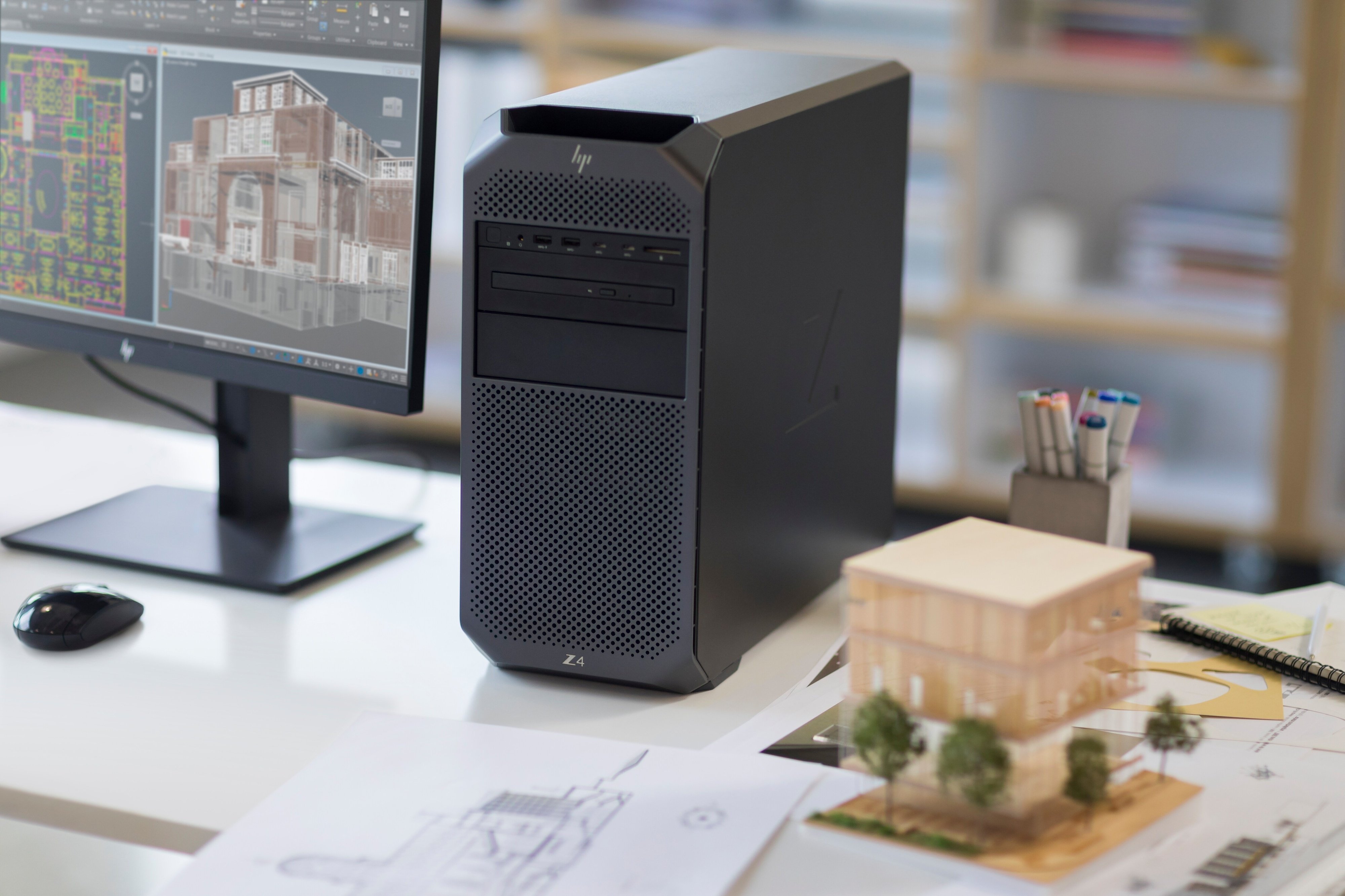 HP Робоча станція Z4, Intel W-2223, 16GB, F512GB, ODD, no video, кл+м, Win11P