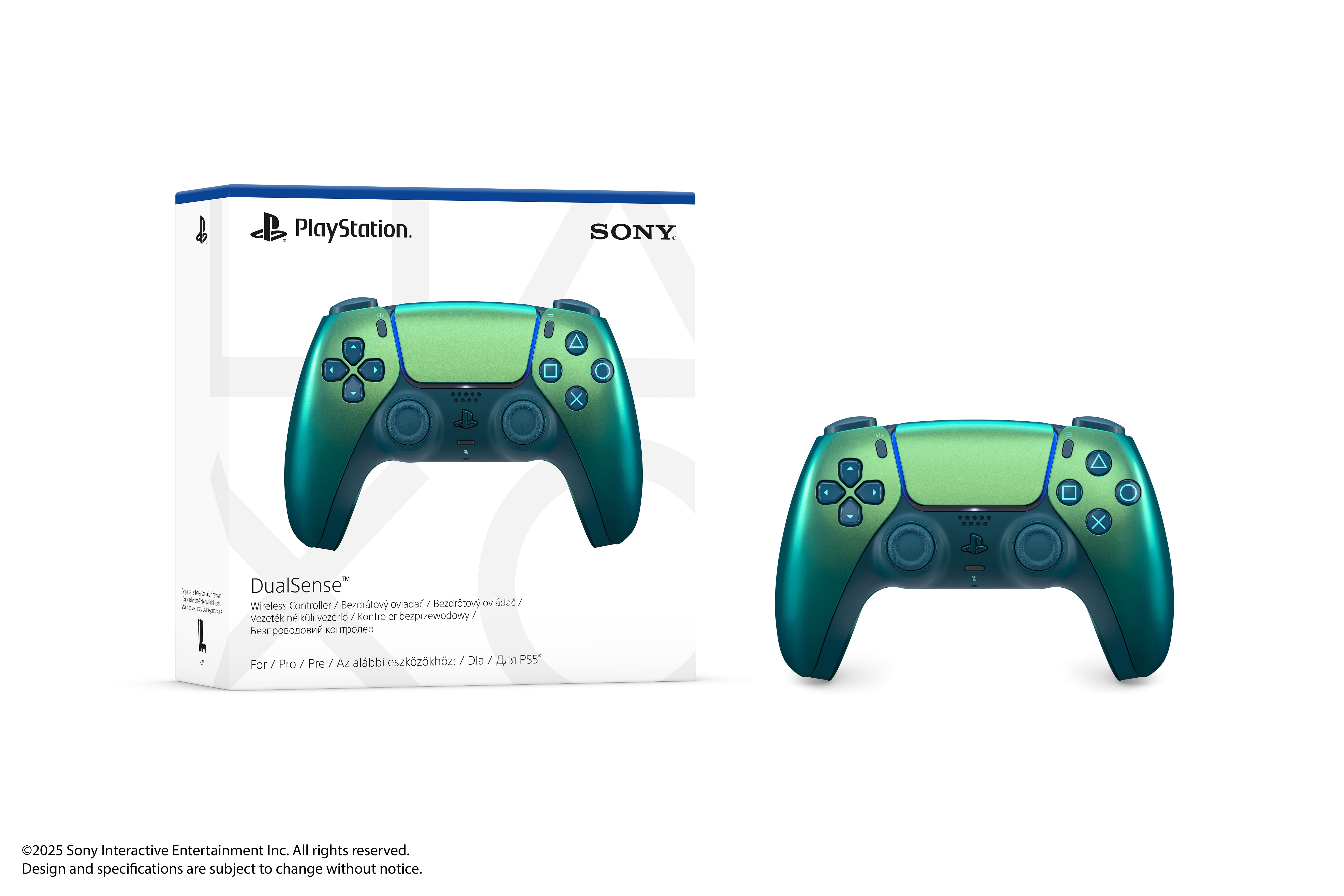 PlayStation Геймпад 5 Dualsense BT, Chrome Teal