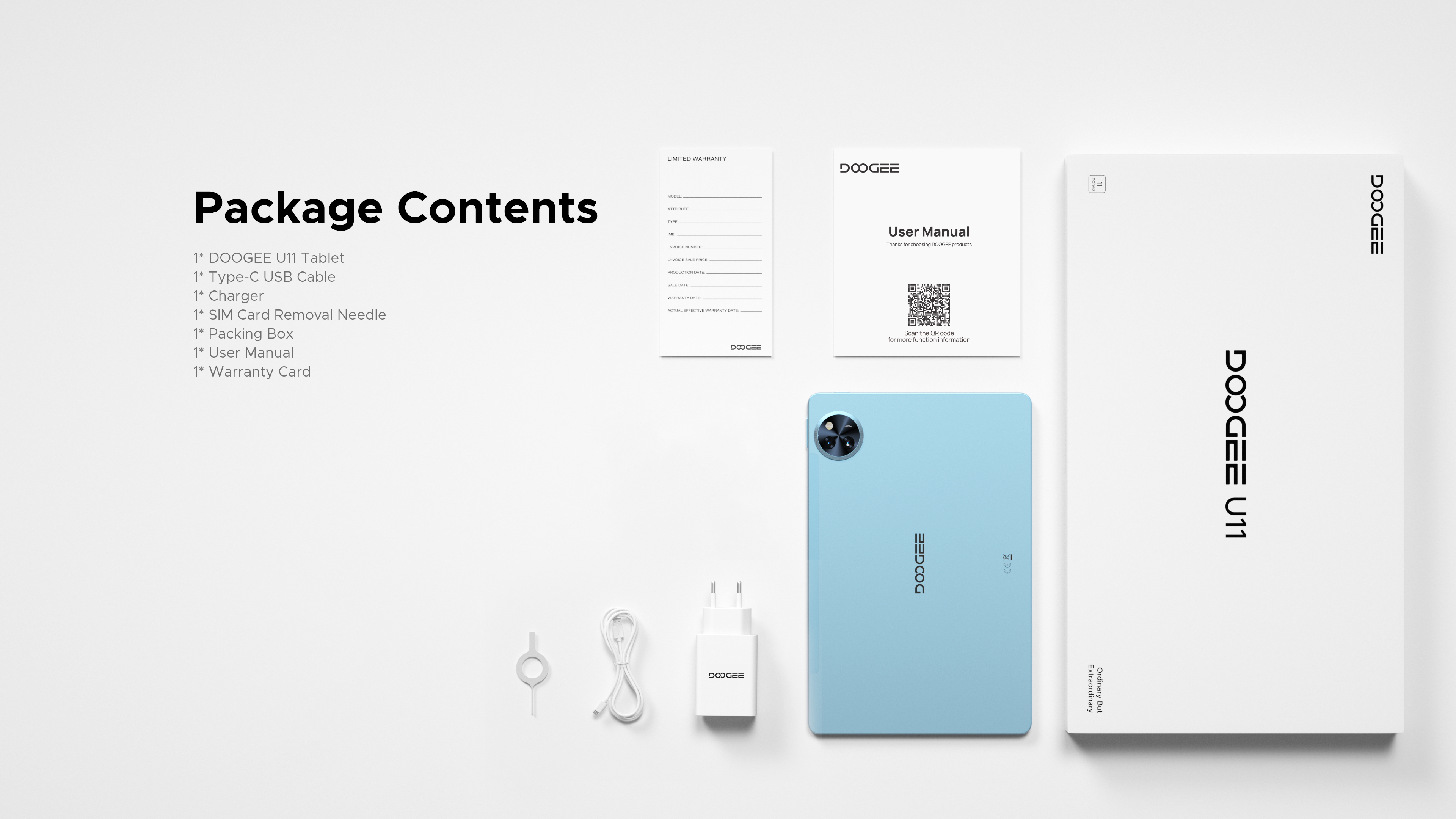 Doogee Планшет U11 11" 4ГБ, 128ГБ, 8580мА•г, Android, сірий Doogee Планшет U11 11" 4ГБ, 128ГБ, 8580мА•г, Android, сірий