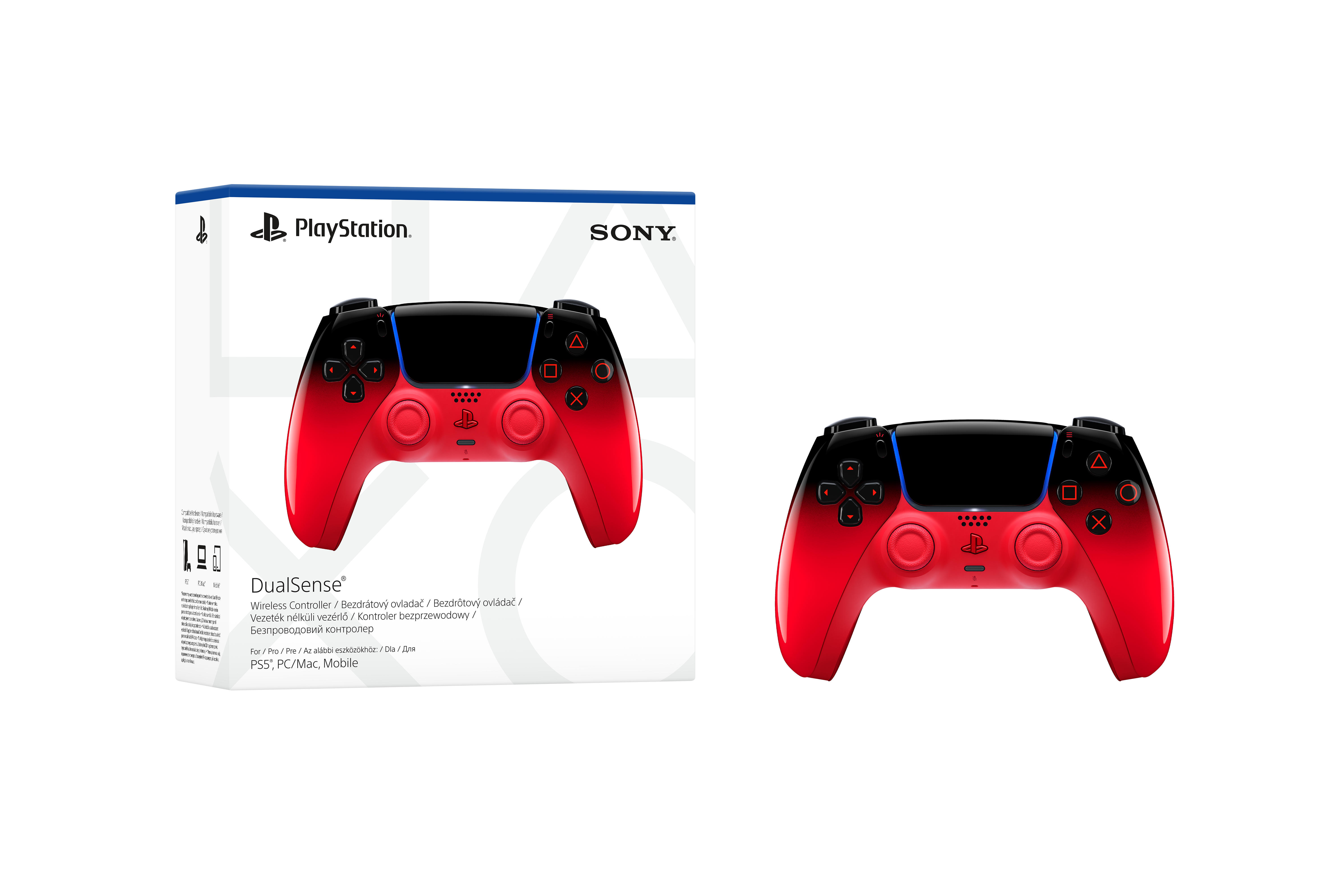 PlayStation Геймпад 5 Dualsense BT, Techno Red