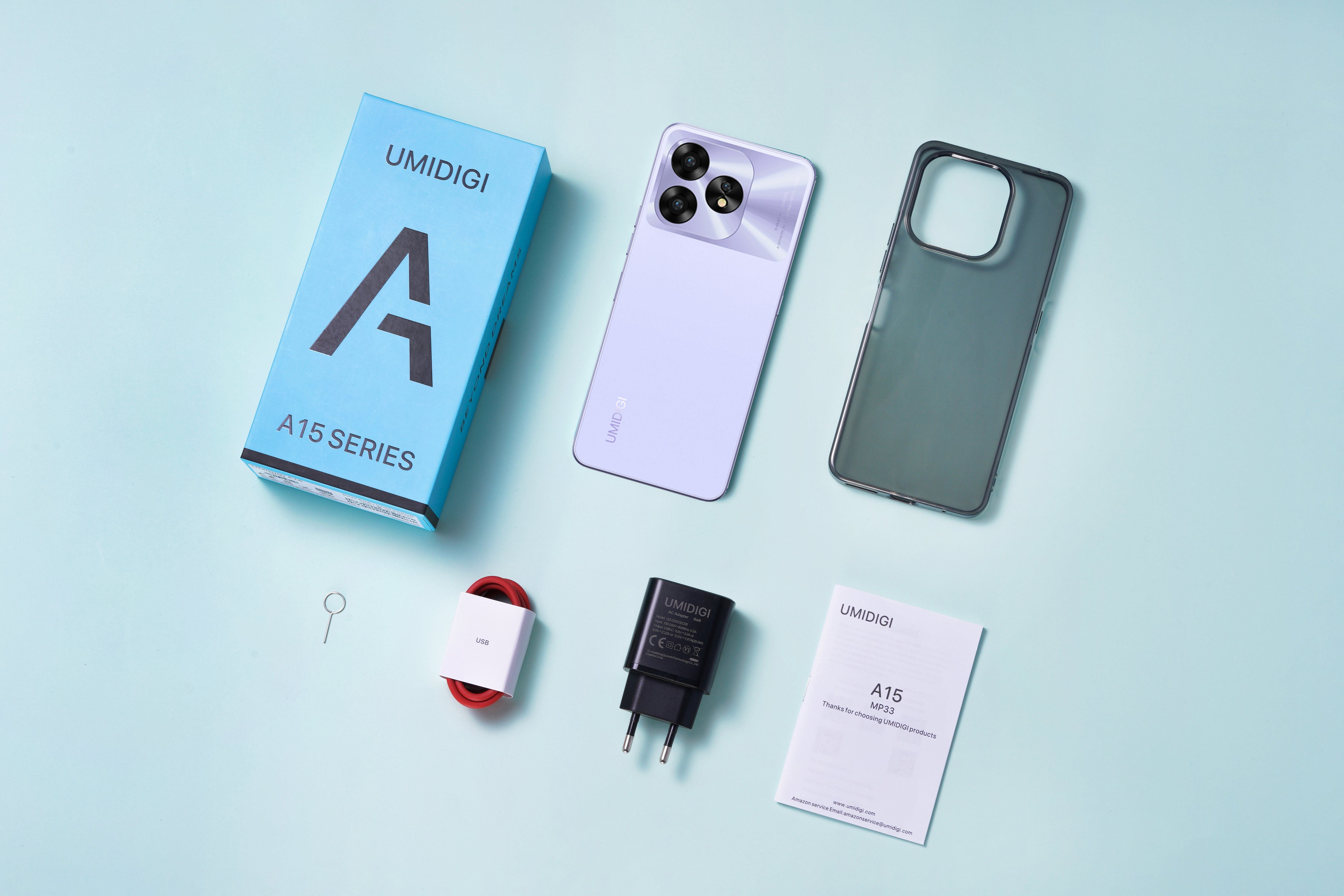 UMIDIGI Смартфон A15C (MP34) 6.7" 8/128ГБ, 2SIM, 5000мА·год, фіолетовий
