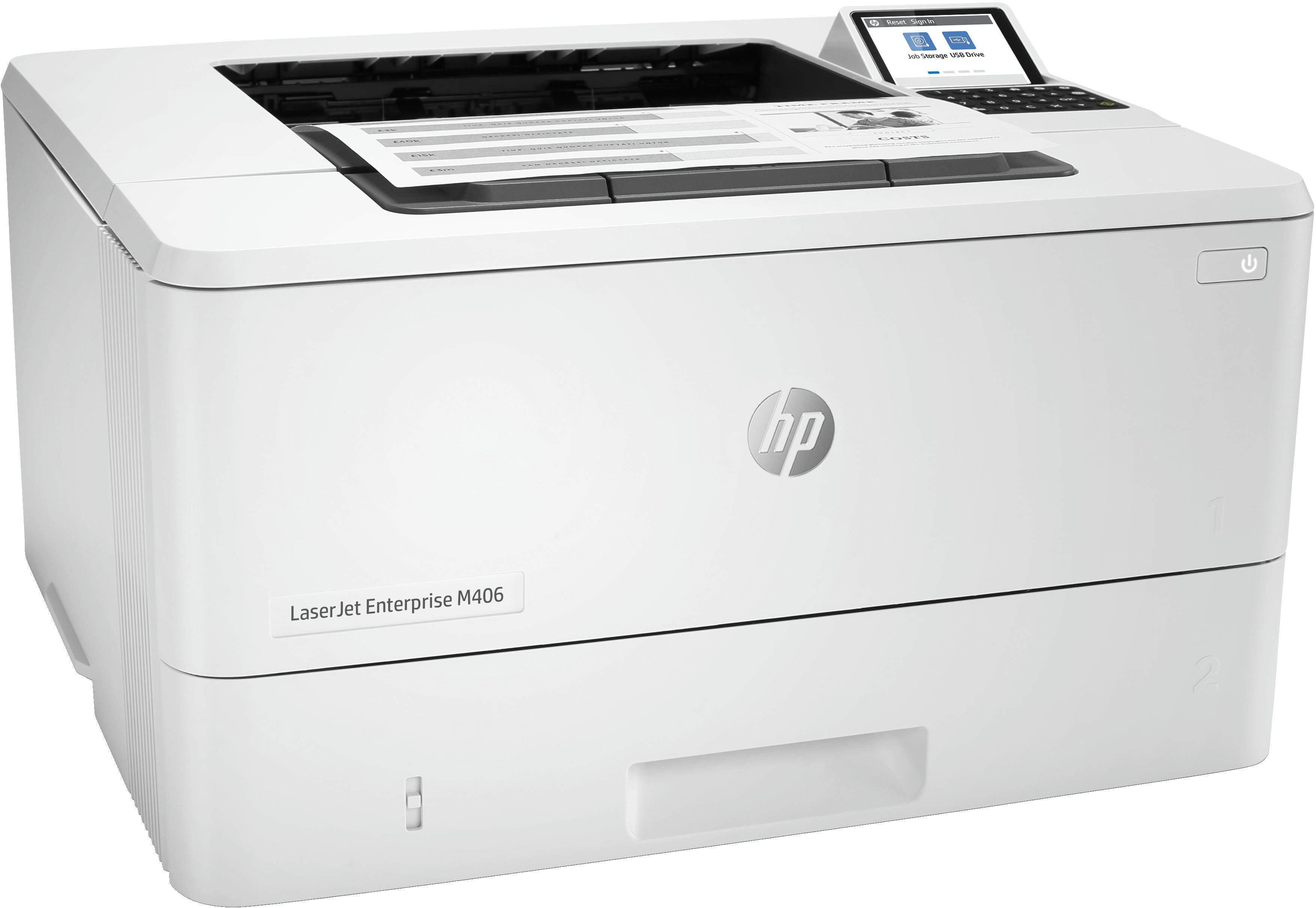 HP Принтер А4 LaserJet Enterprise M406dn
