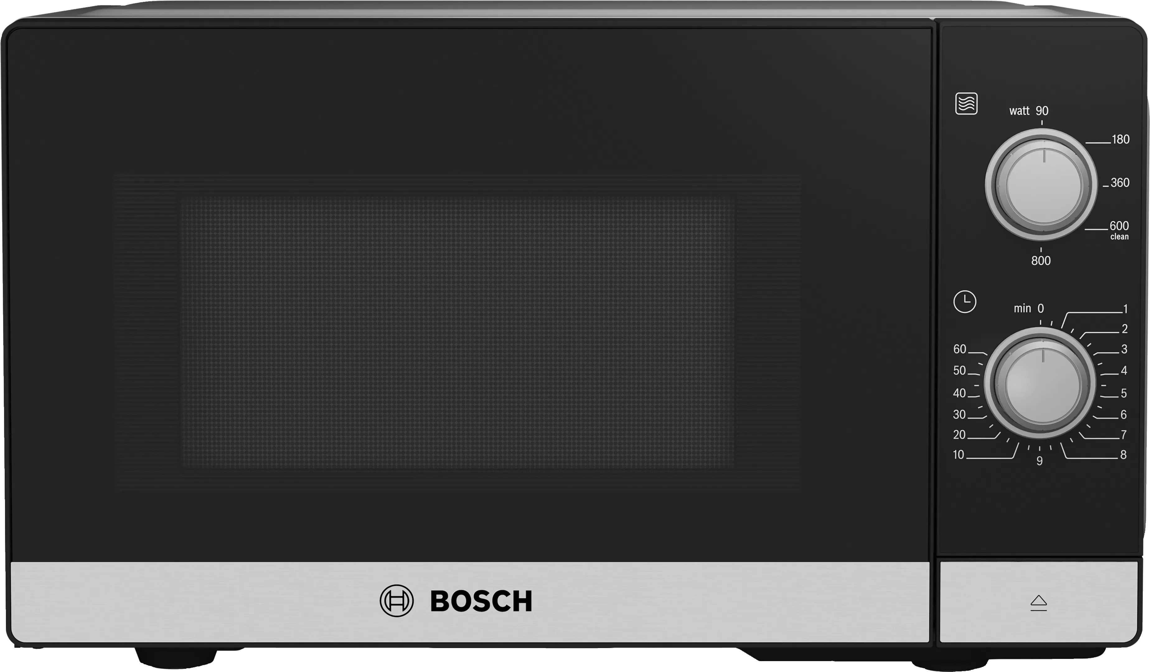 Bosch Мікрохвильова піч, 20л, хутро. кер., 800Вт, чорний