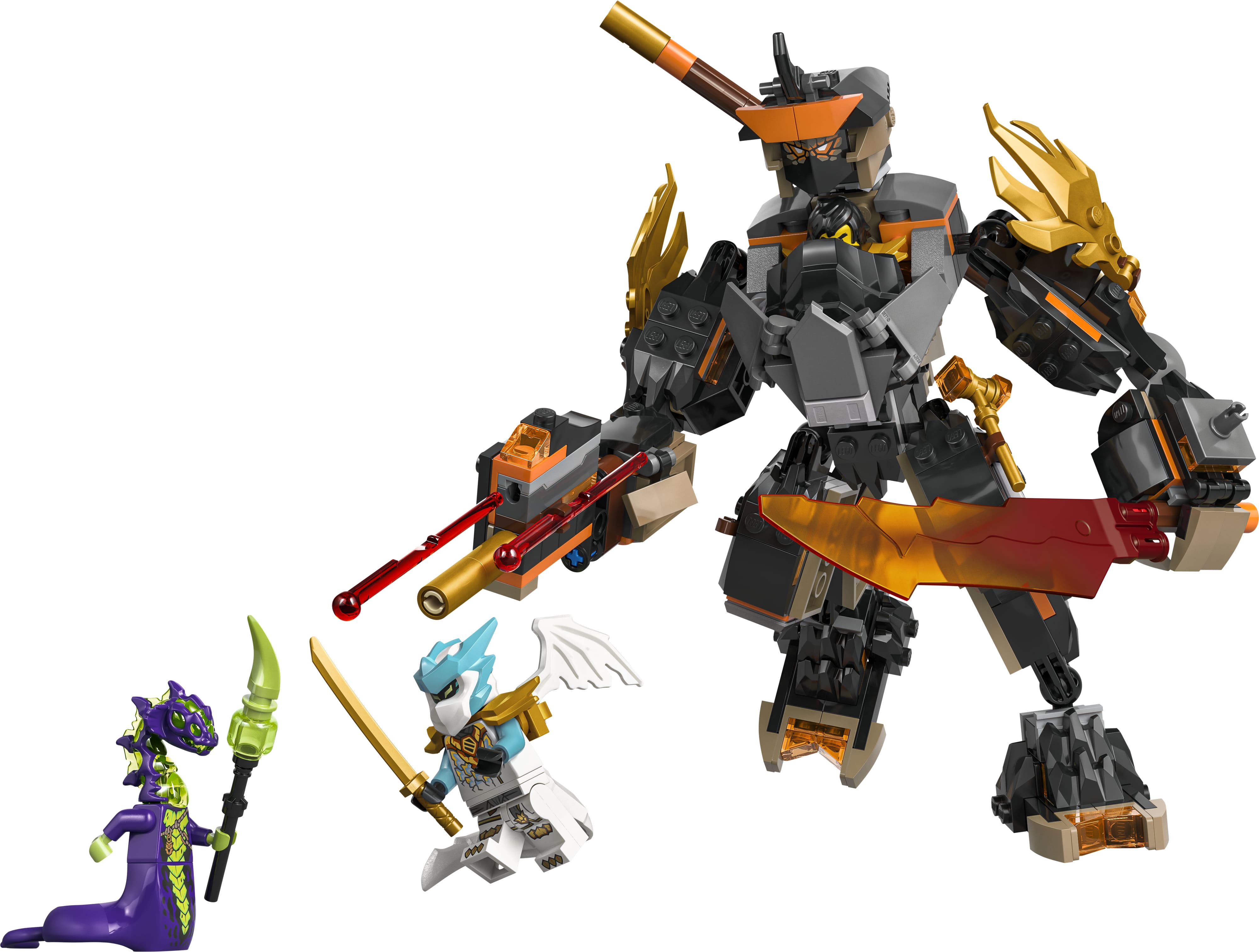 LEGO Конструктор LEGO Ninjago Робот Коула для місії та Дракон Зейн