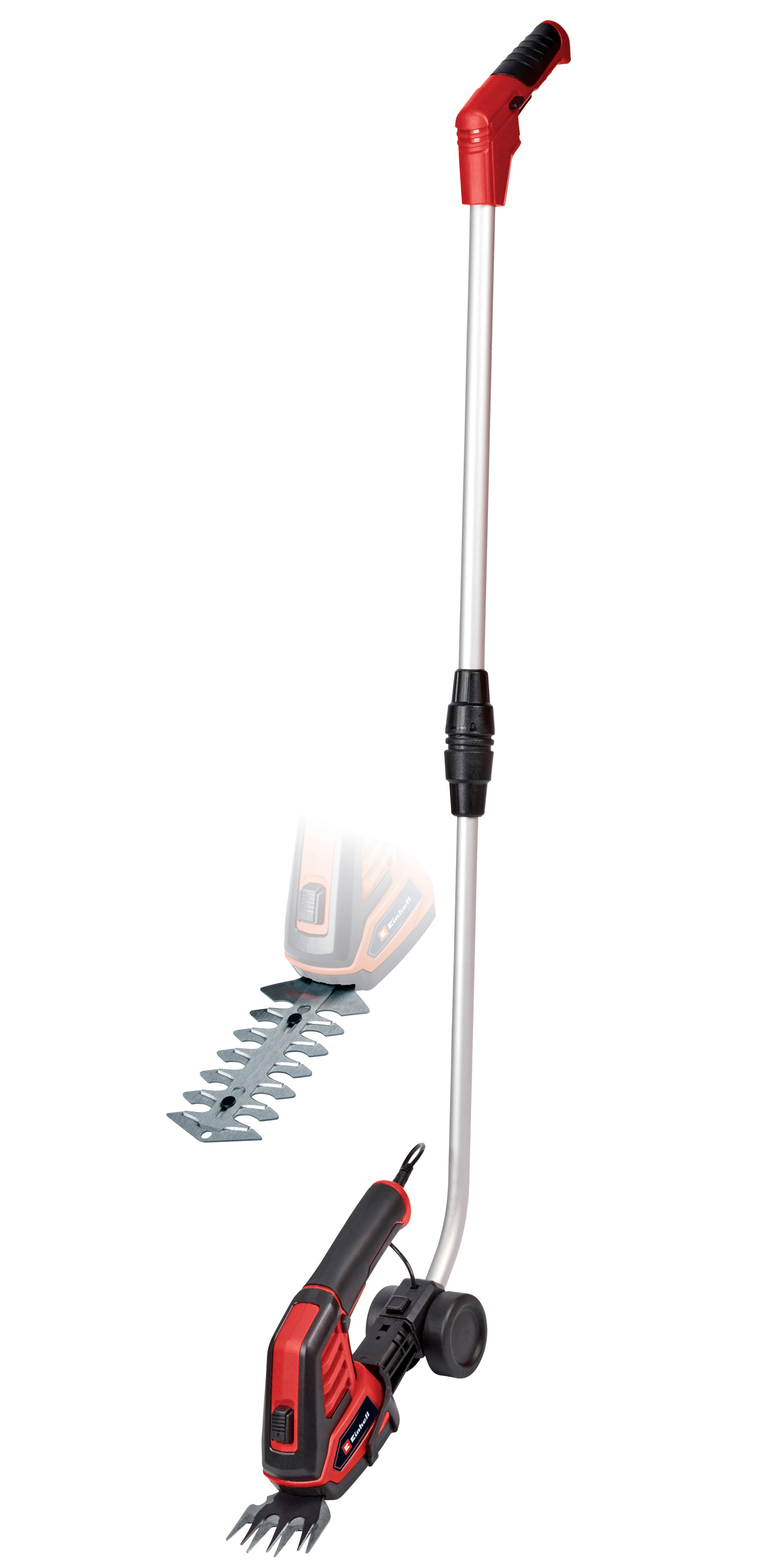Einhell Ножиці для кущів акумуляторні GC-CG 36/70 Li, 3.6В, акб 2Аг, різ 7/11см, крок різу 8мм, телескопічна ручка, 0.61 кг