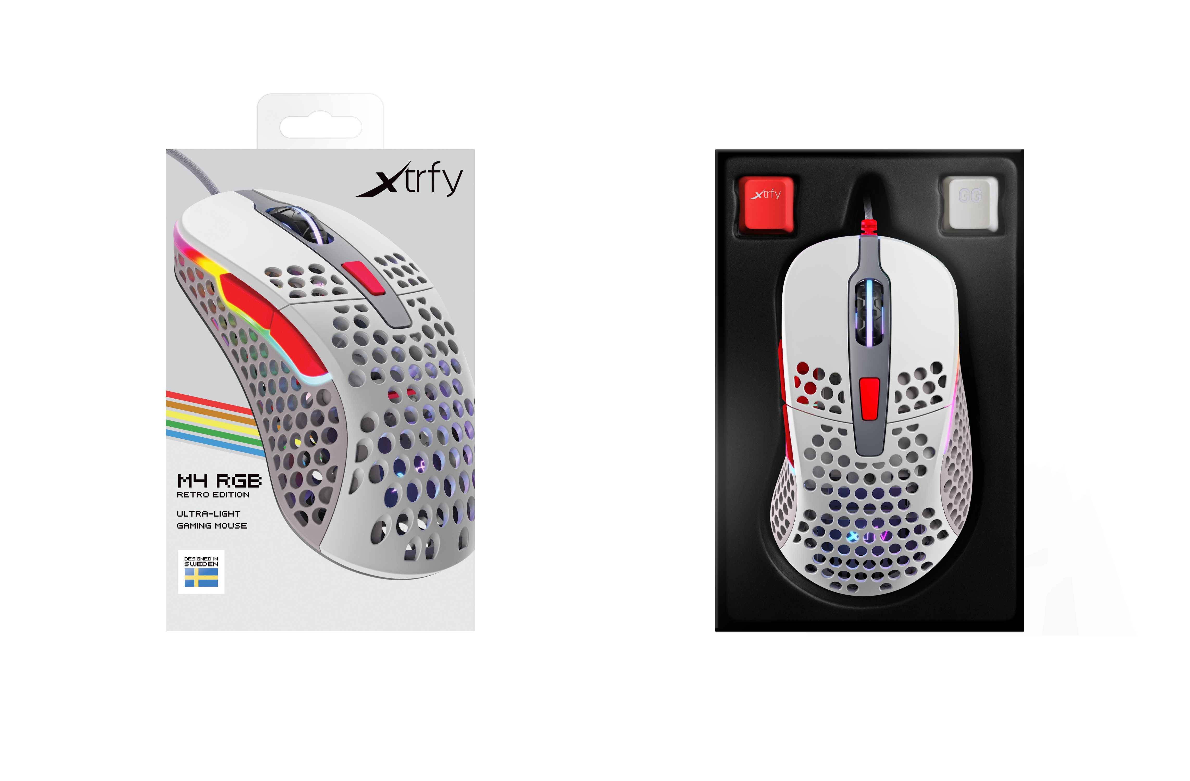 Cherry Xtrfy Миша ігрова M4 RGB USB Retro