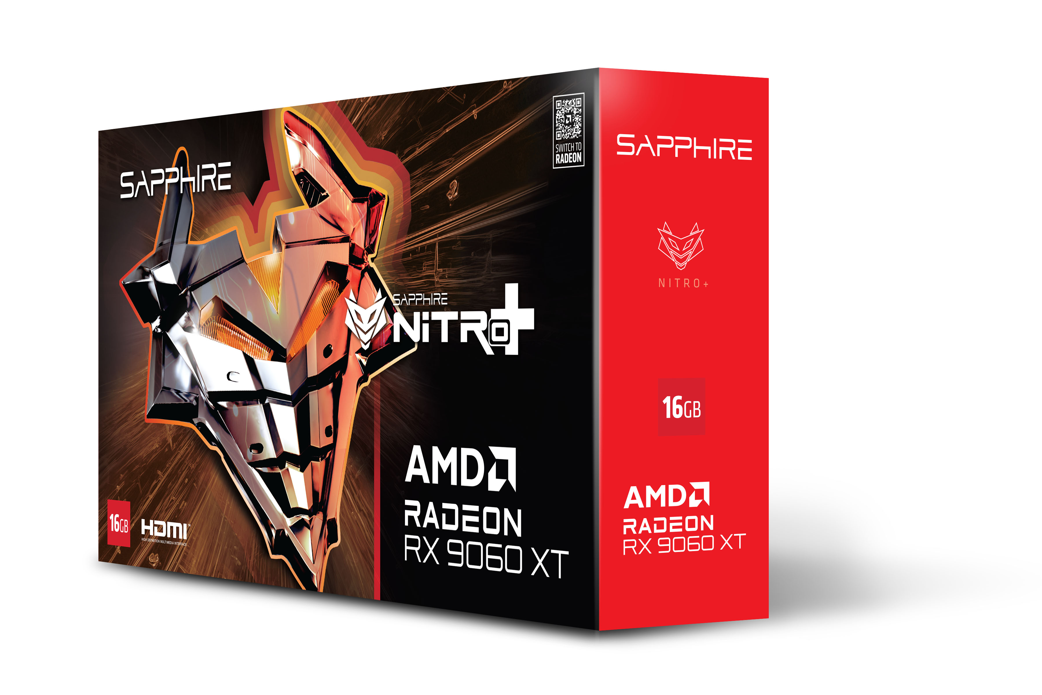SAPPHIRE Відеокарта Radeon RX 9060 XT 16GB GDDR6 NITRO+ GAMING OC SAPPHIRE Відеокарта Radeon RX 9060 XT 16GB GDDR6 NITRO+ GAMING OC