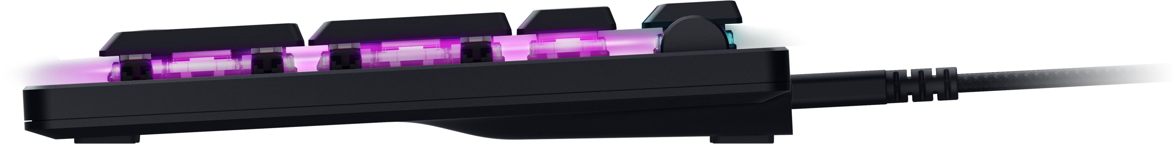 Razer Клавіатура механічна DeathStalker V2 105key, Red Switch, USB-A, EN/RU, RGB, чорний