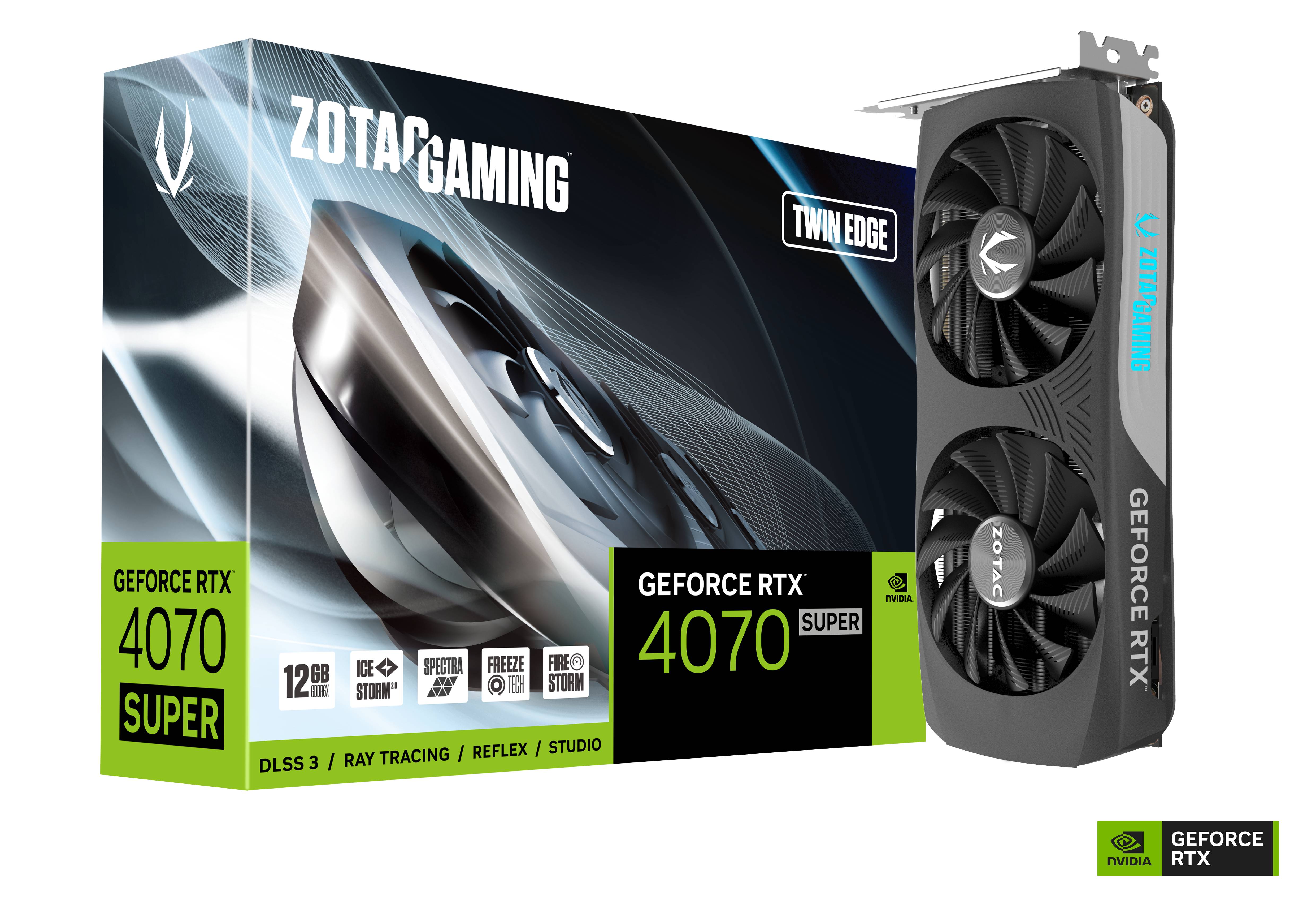 Zotac Відеокарта GeForce RTX 4070 SUPER 12GB GDDR6X Twin Edge
