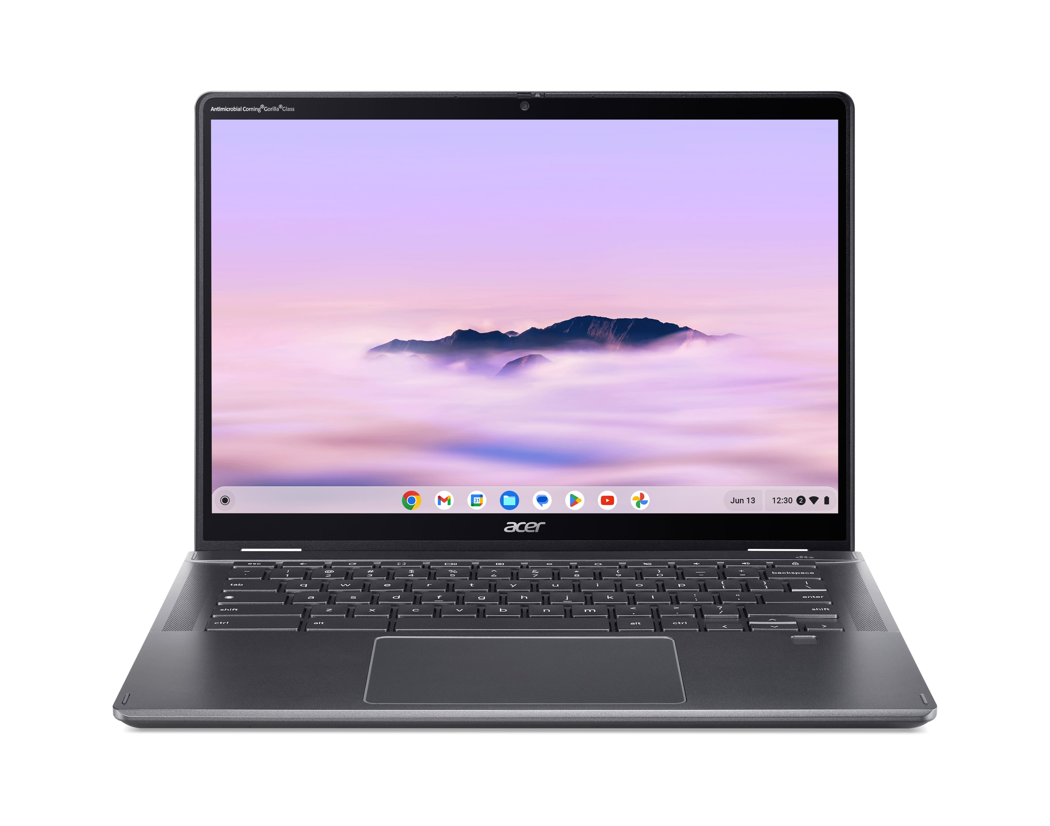 Acer Ноутбук Chromebook Plus Spin 514 CP514-4HN 14" WUXGA IPS Touch, Intel 3-100U, 8GB, F256GB, UMA, ChromeOS, сірий