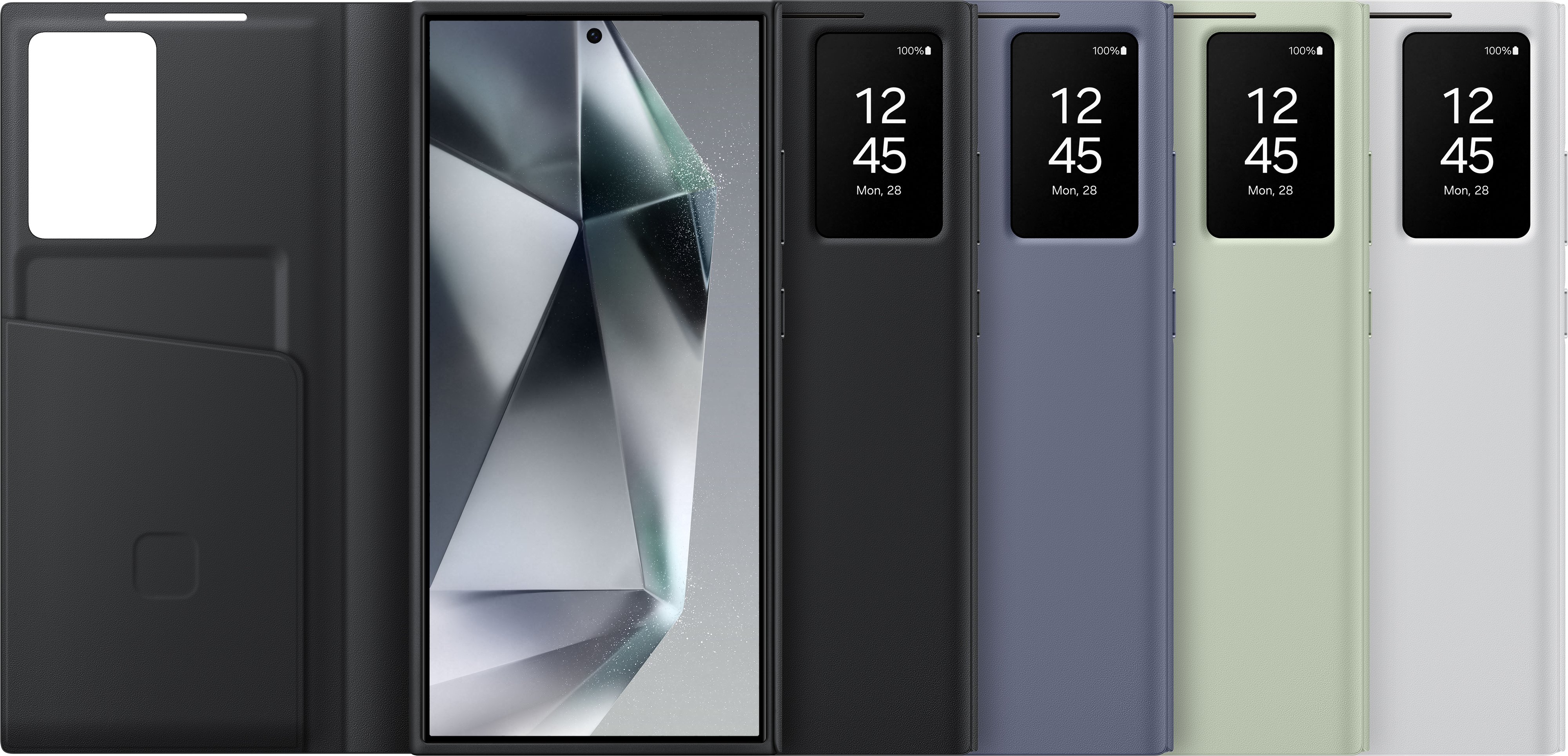 Samsung Чохол для Galaxy S24 Ultra (S928), Smart View Wallet Case, зелений світлий