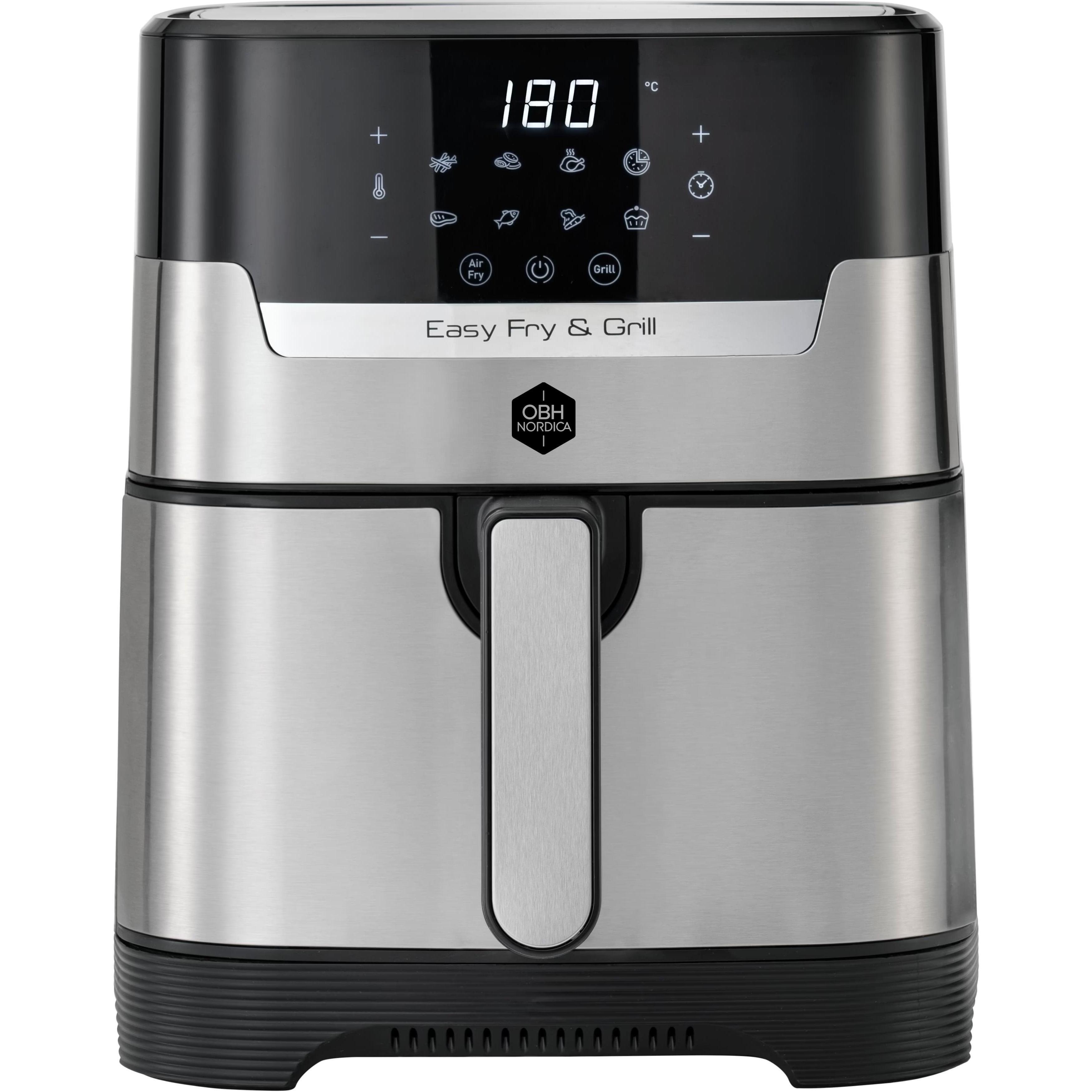 Tefal Мультипіч OBH Nordica EasyFry&Grill, 1550Вт, чаша-4.2л, сенсорне управління, від 40°C до 200°C, пластик, чорно-сірий