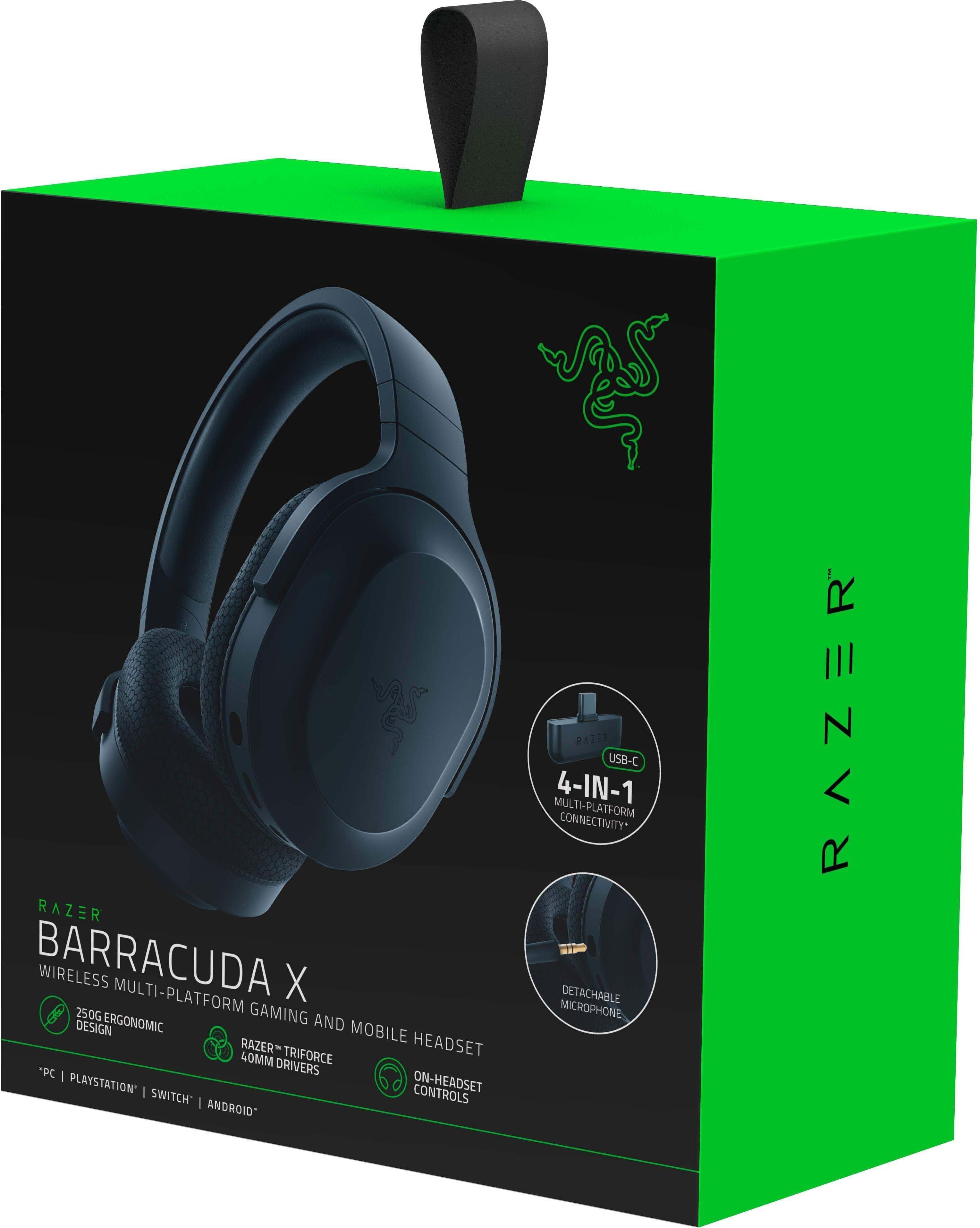 Razer Гарнітура ігрова Barracuda X, 7.1, mini-jack/USB-A/BT/WL, 1.5м, чорний