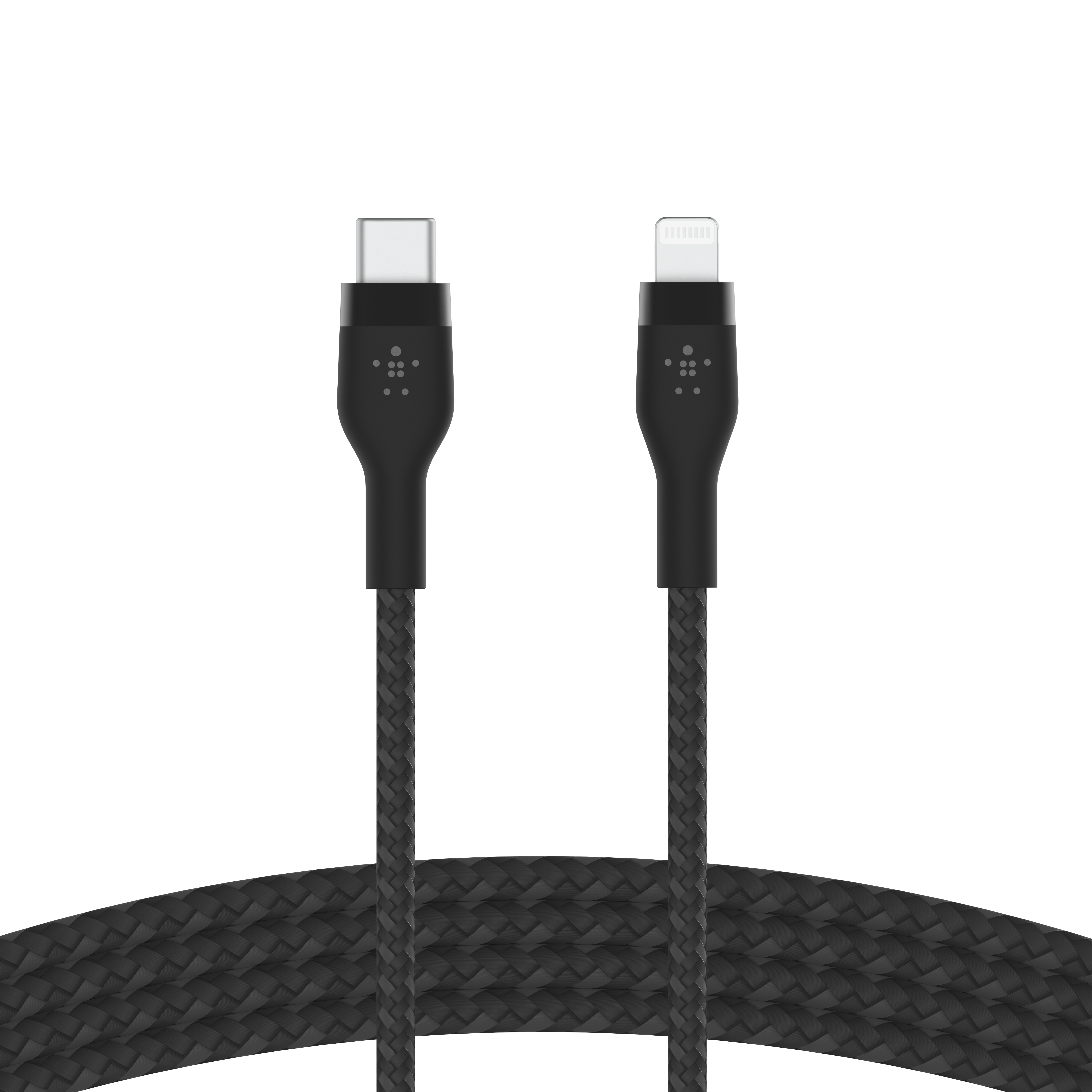 Belkin Кабель USB-С - Lightning, BRAIDED SILICONE, 1m, black