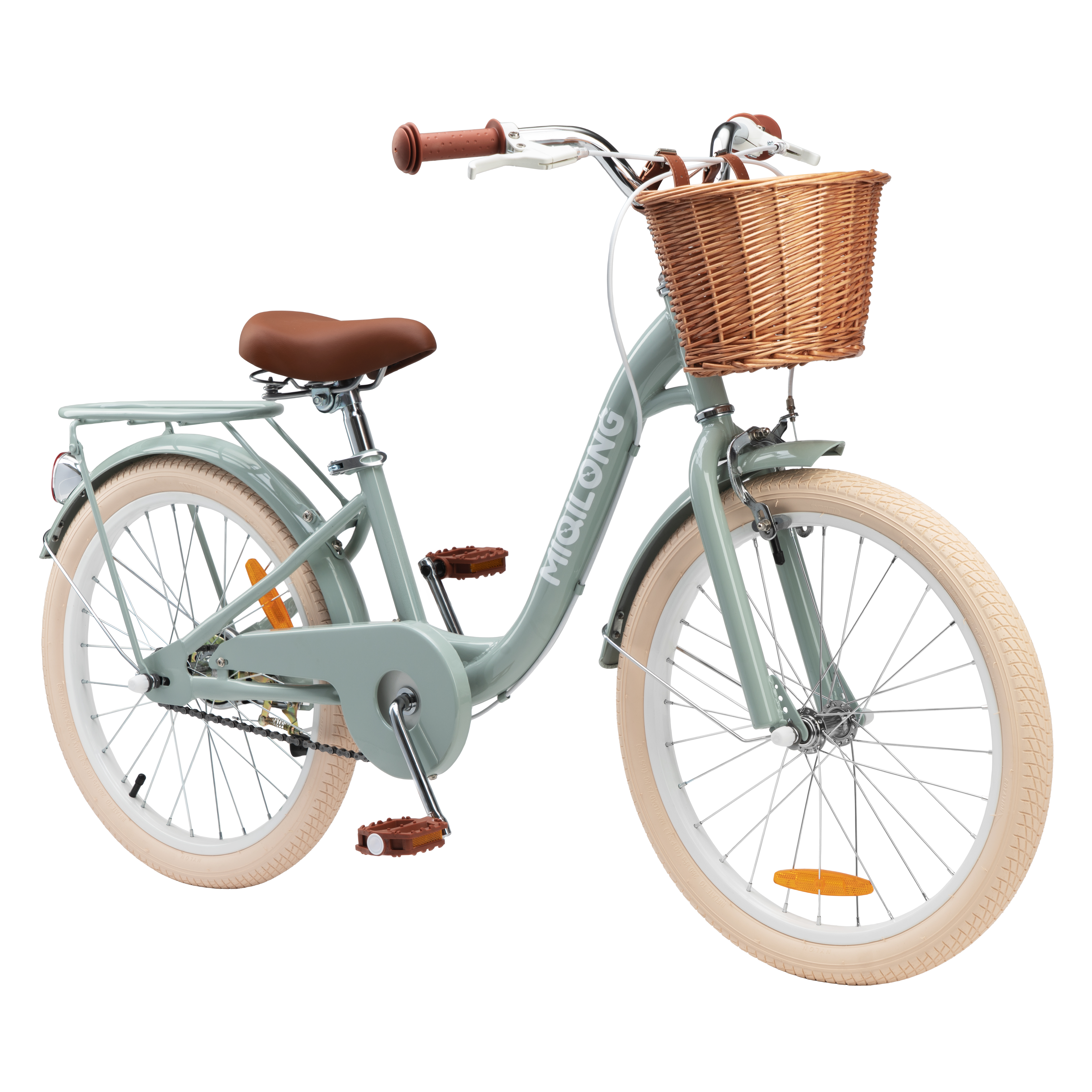 Miqilong Дитячий велосипед LS 20" оливковий