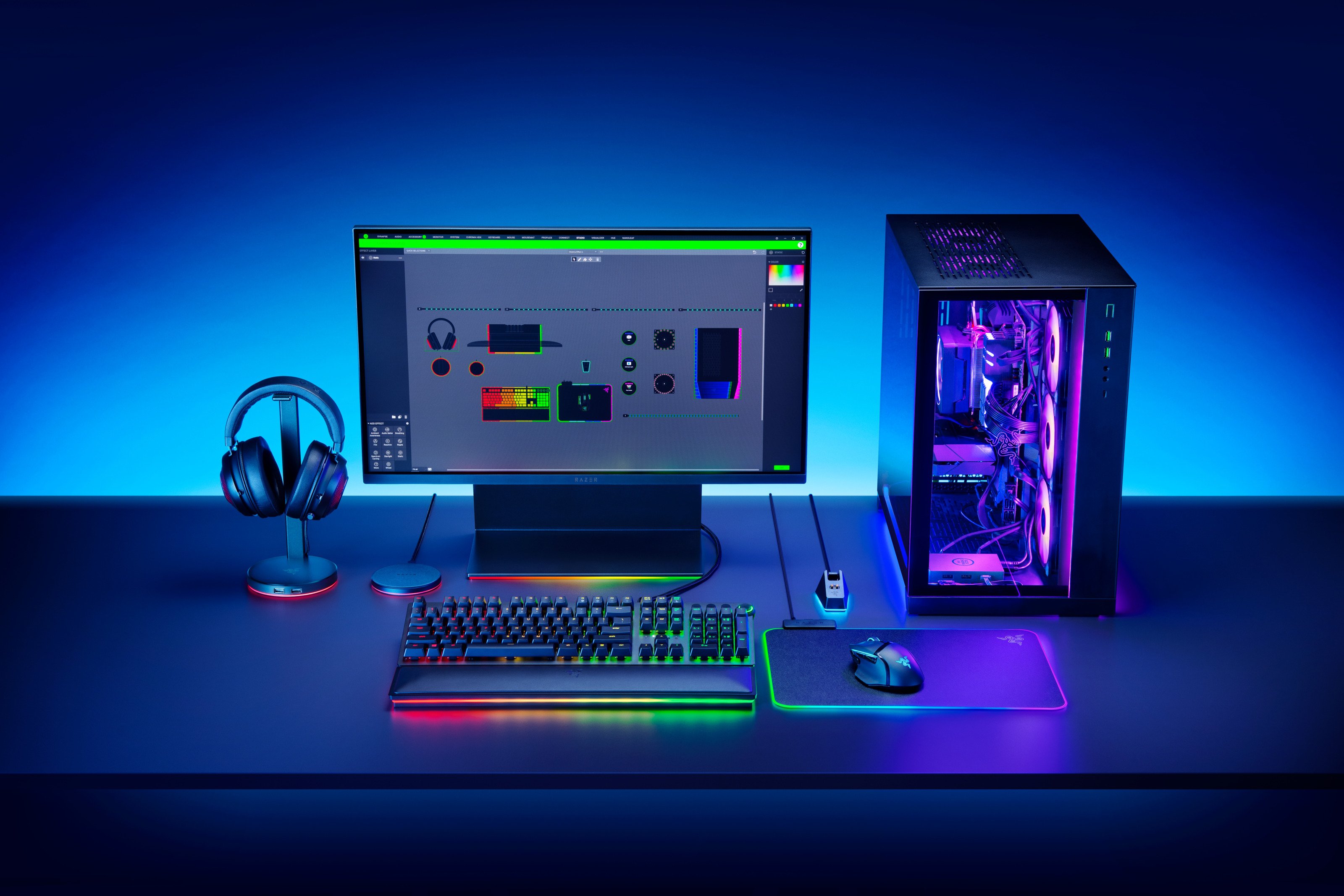 Razer Док-станція Chroma RGB, чорний