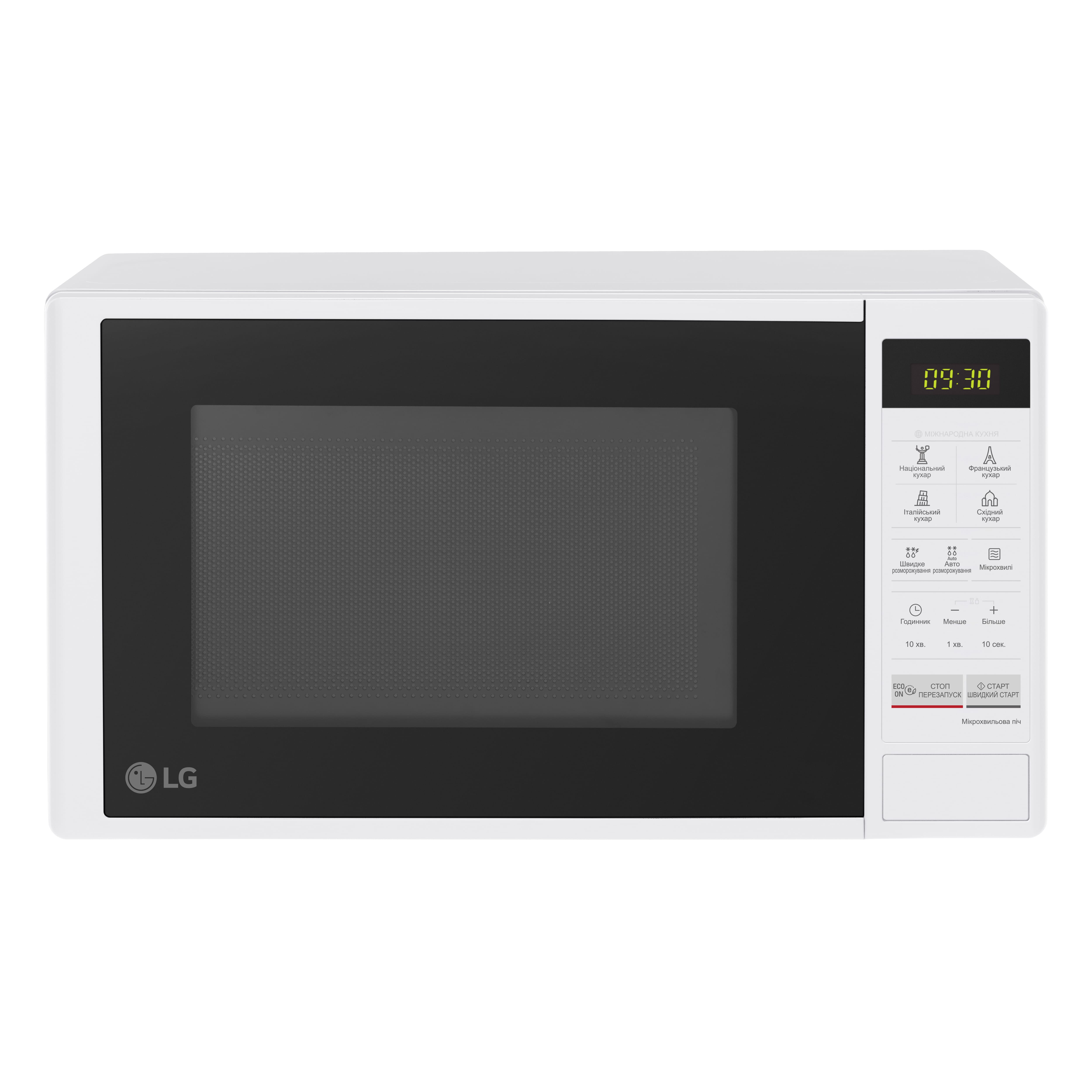 LG Мікрохвильова піч, 20л, електрон. керування, 700Вт, дисплей, білий
