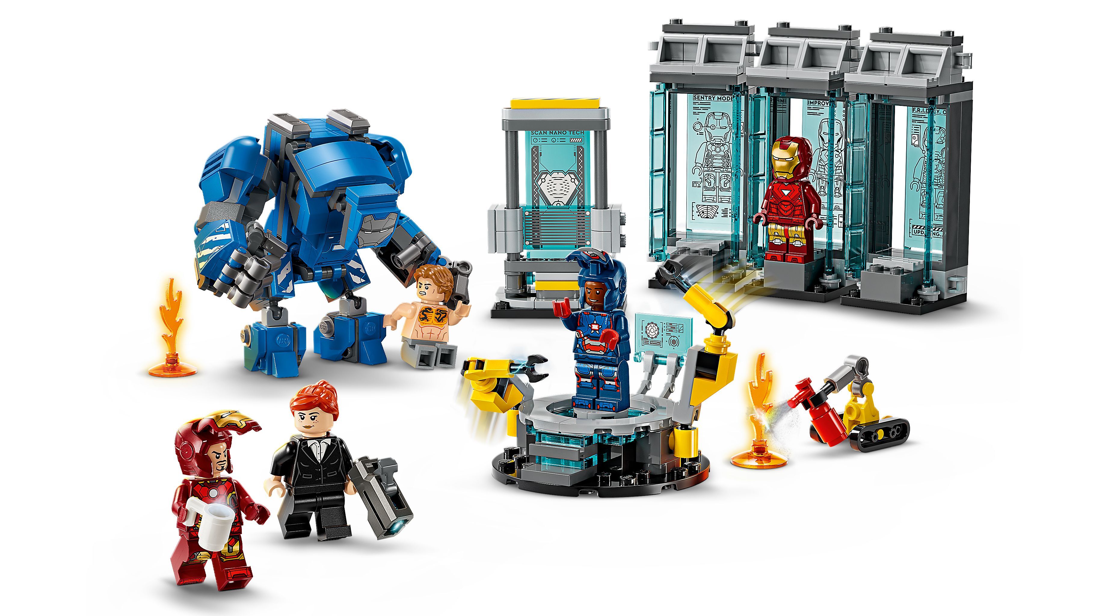 LEGO Конструктор Super Heroes Лабораторія Залізної Людини: зал обладунків