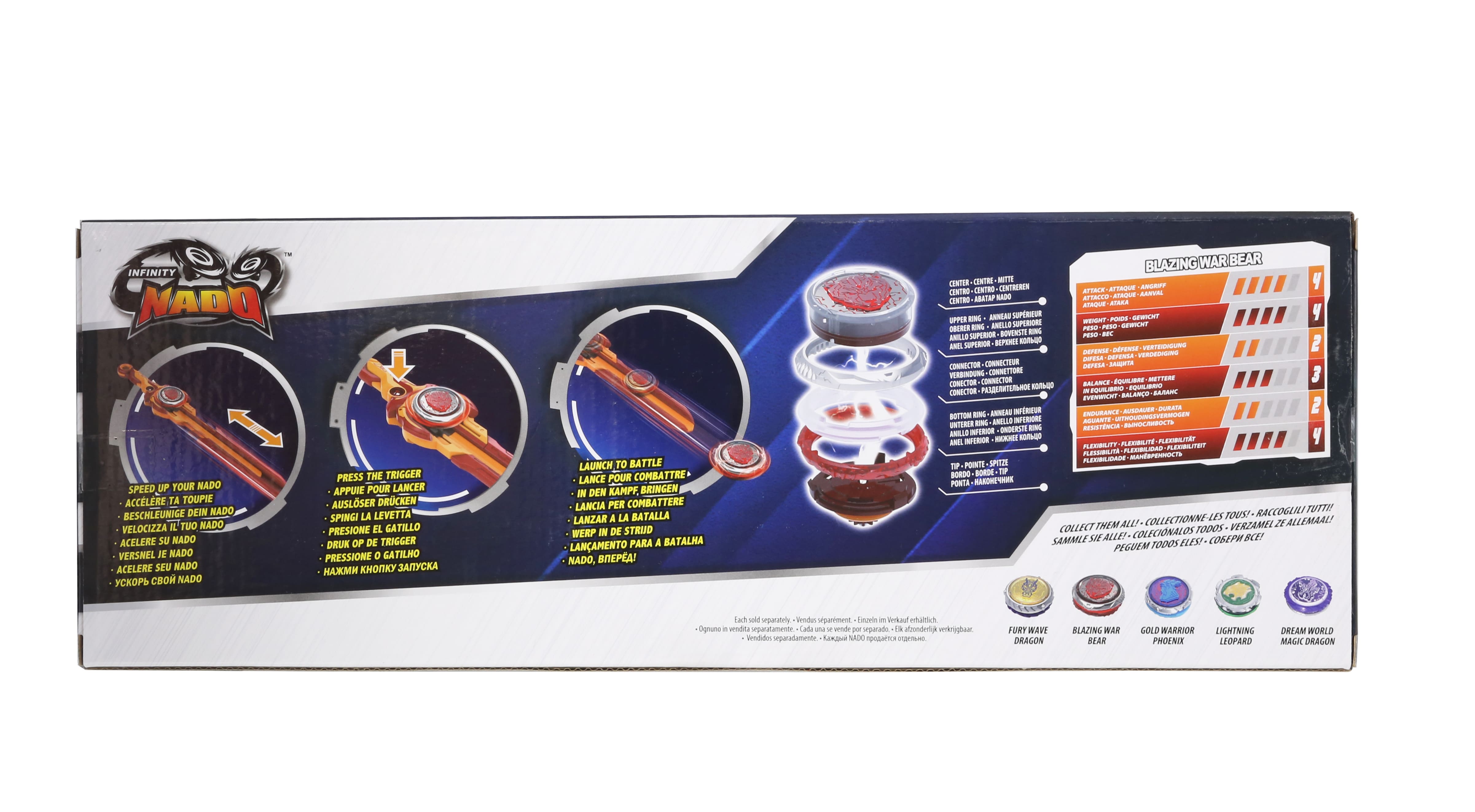 Infinity Nado Дзиґа VI серія Standard Pack Blazing War Bear Палаючий Бойовий Ведмідь