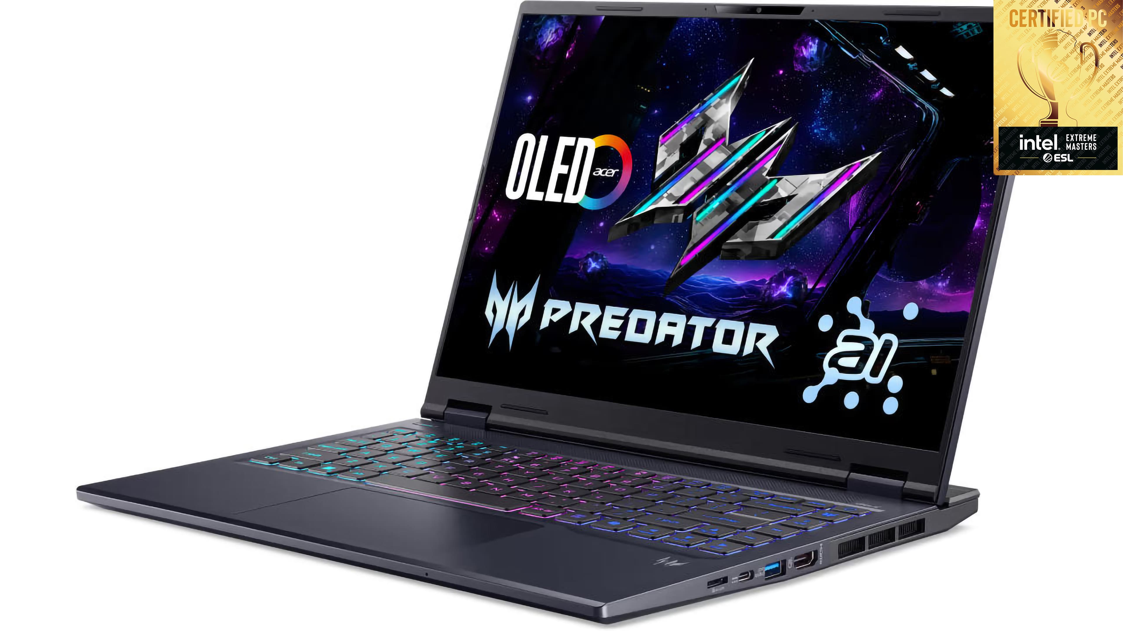 Acer Ноутбук Predator Helios Neo 14 PHN14-71 14.5" WQXGA IPS, Intel U9-285H, 32GB, F1TB, NVD5070-8, Lin, чорний Acer Ноутбук Predator Helios Neo 14 PHN14-71 14.5" WQXGA IPS, Intel U9-285H, 32GB, F1TB, NVD5070-8, Lin, чорний