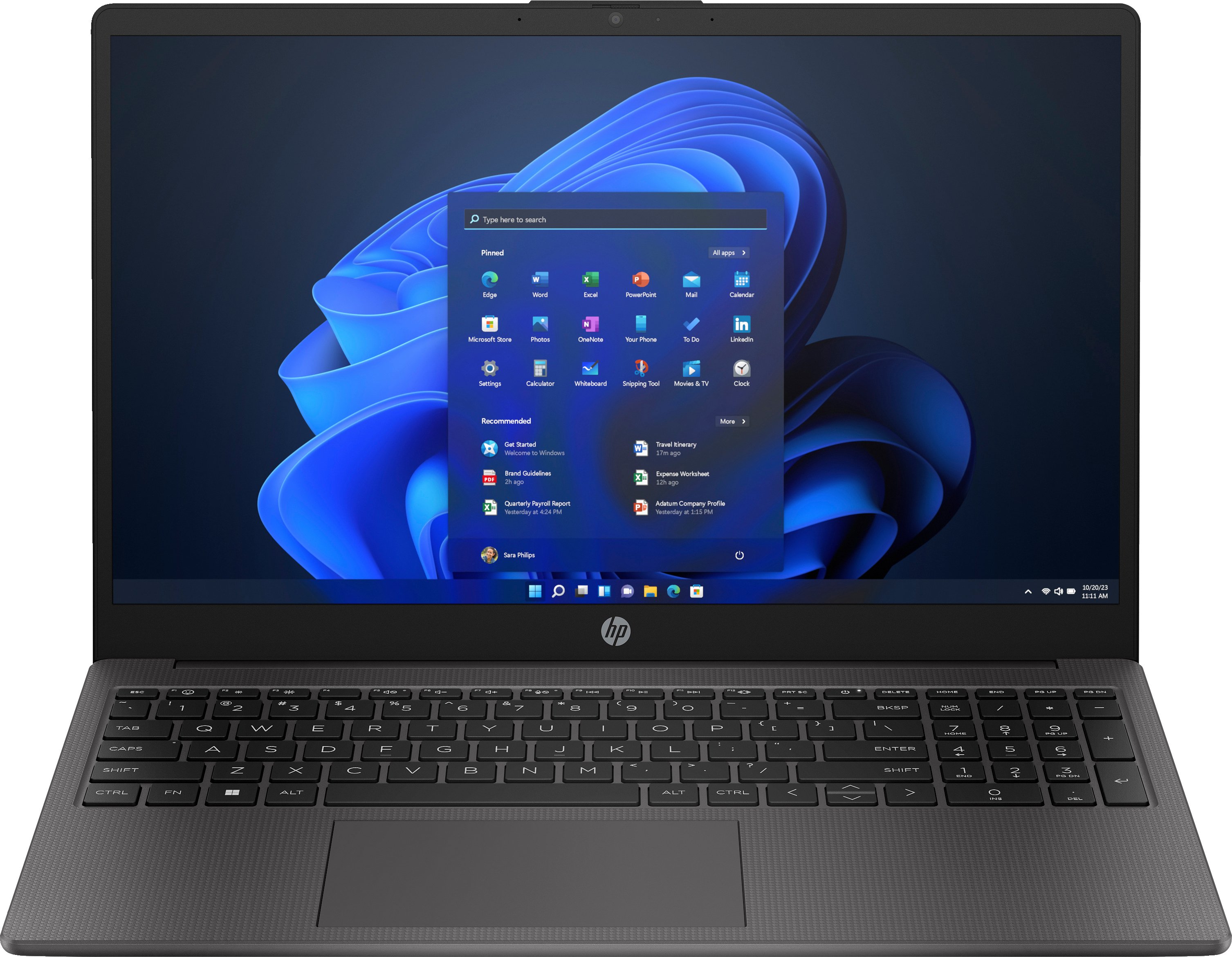 HP Ноутбук 250-G10 15.6" FHD AG, Intel i7-1355U, 32GB, F1024GB, NVD550-2, Win11P, чорний