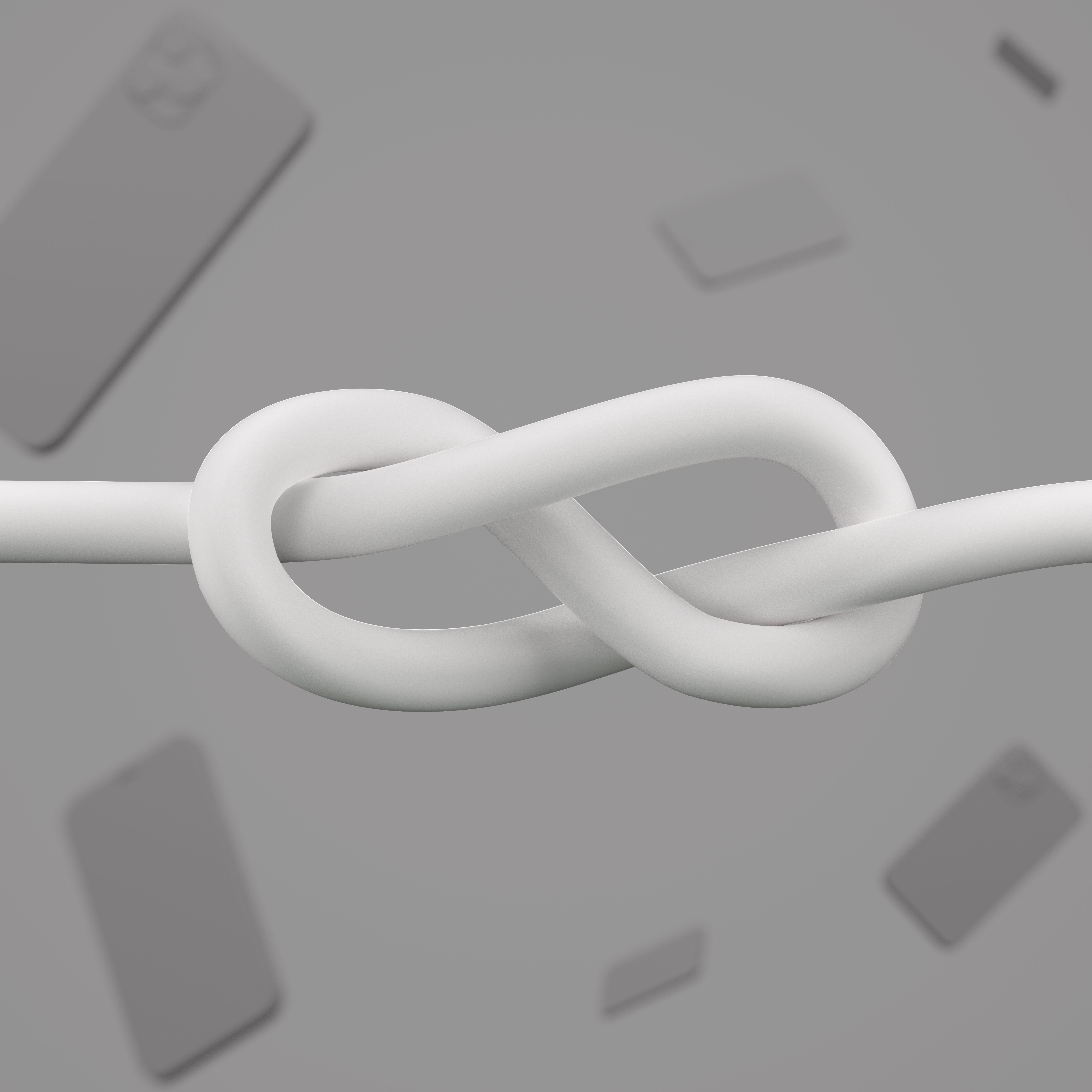 Belkin Кабель USB-A - USB-C силіконовий, з кліпсою, 2м, білий