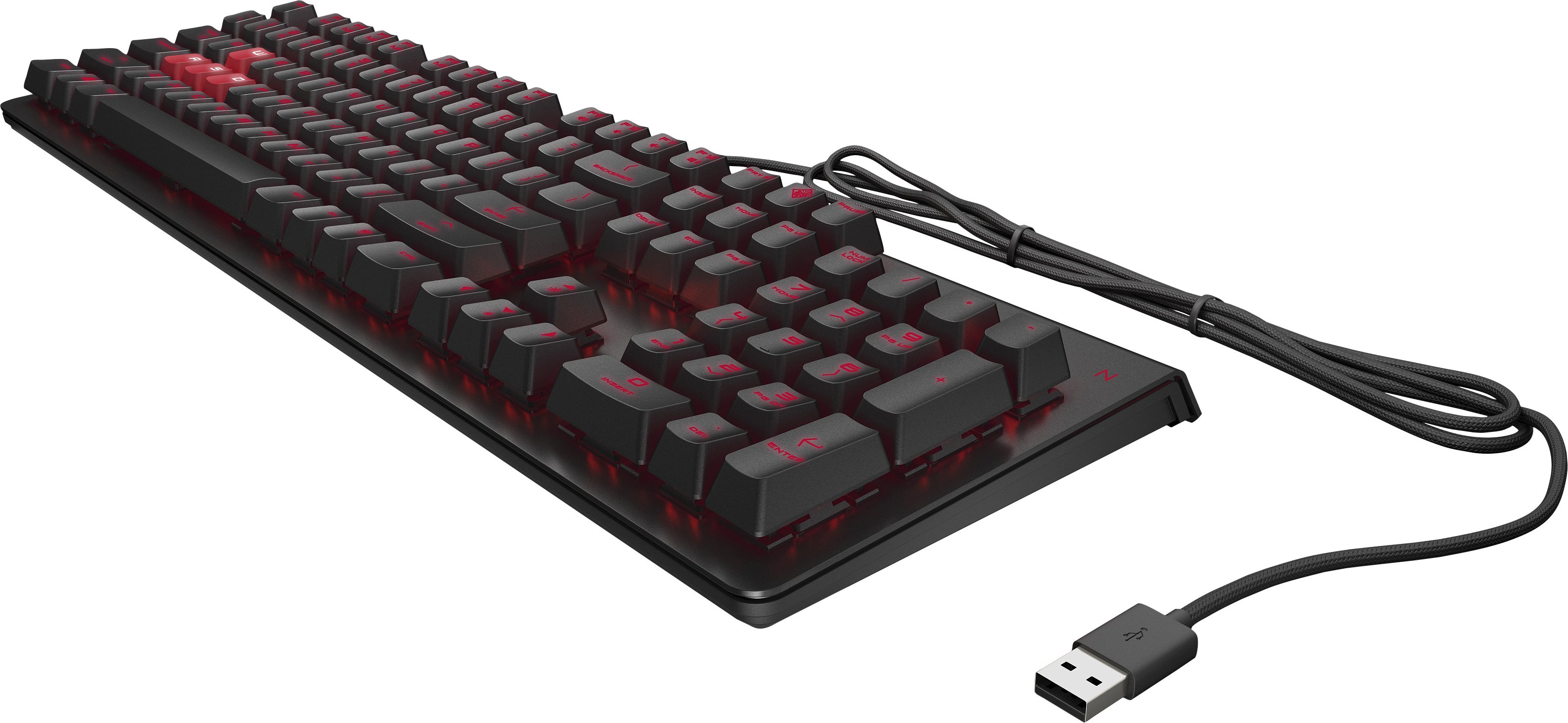 HP Клавіатура OMEN Encoder LED 104key Cherry MX Red USB Black