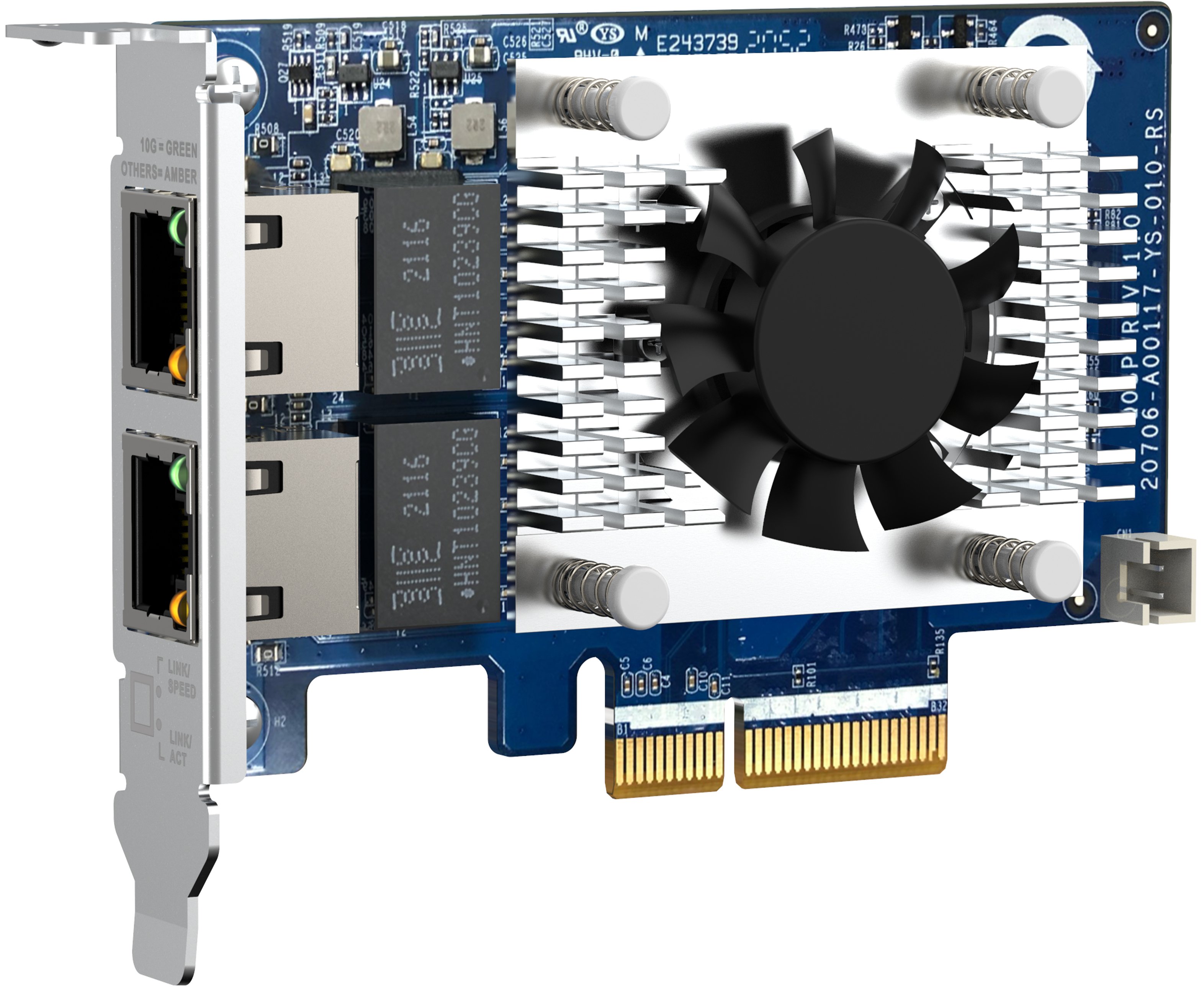 QNAP Мережева карта Dual-port (10Gbase-T) 10GbE PCIe Gen3 x4
