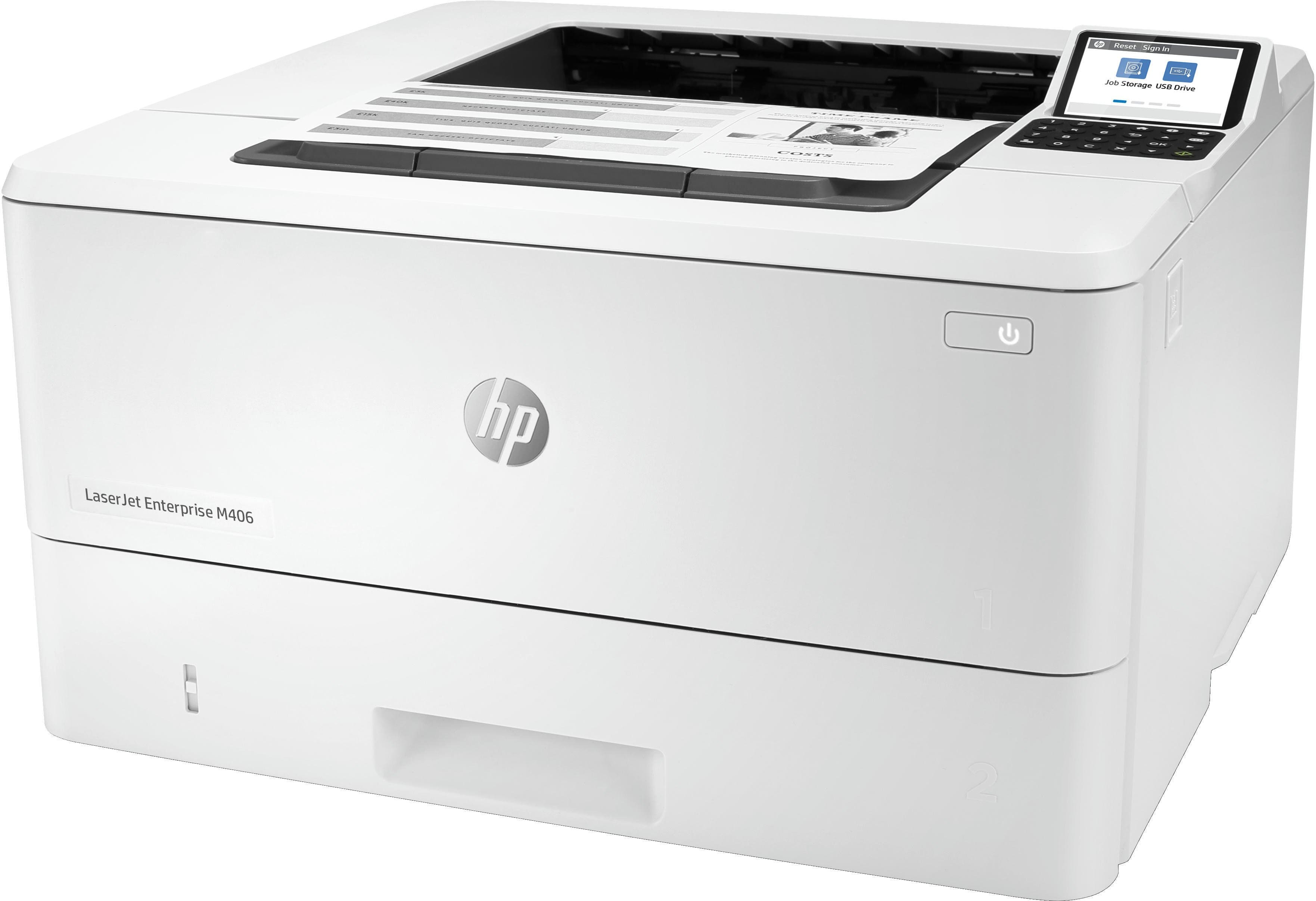 HP Принтер А4 LaserJet Enterprise M406dn