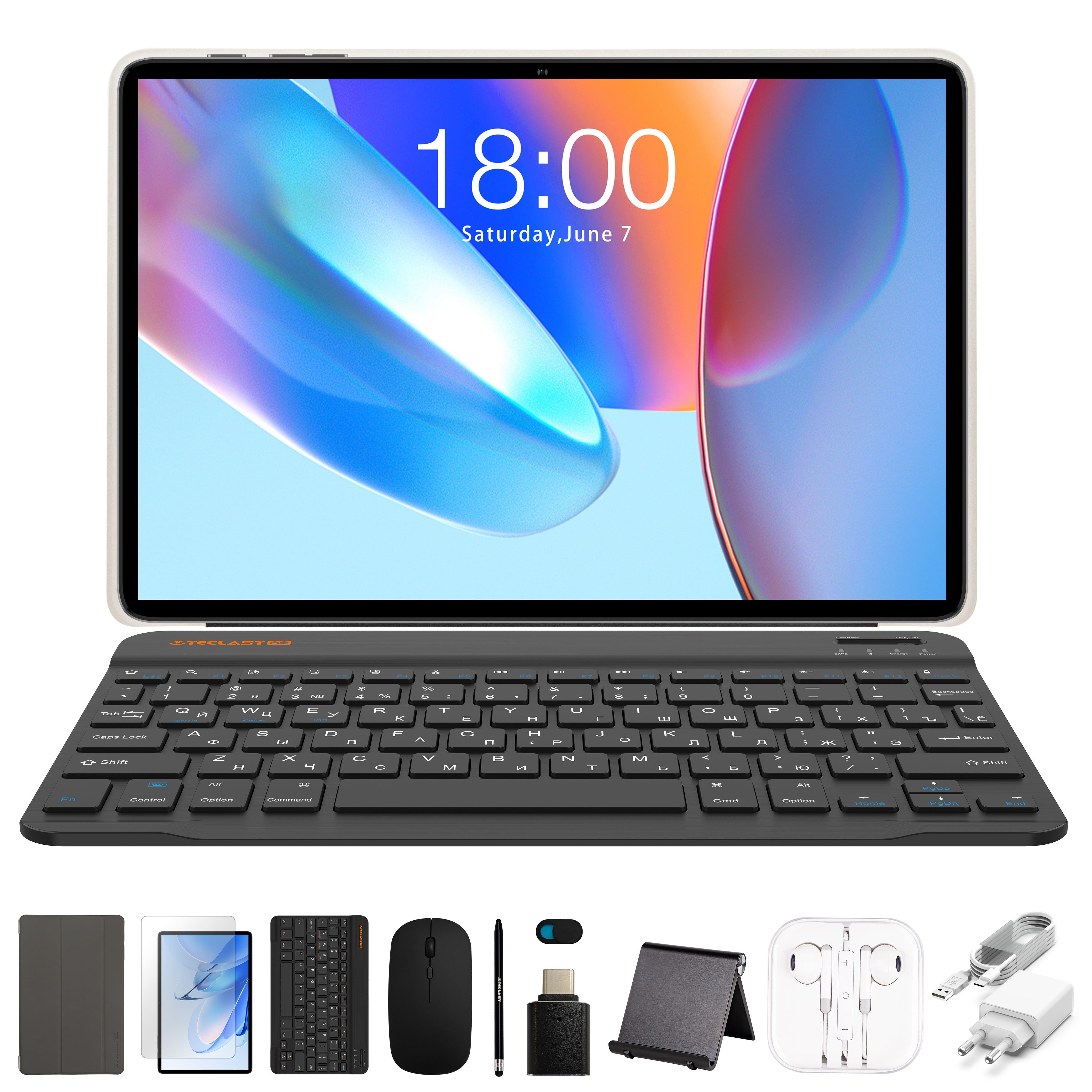 TECLAST Планшет P33 KIT 10,1" 3ГБ, 64ГБ, 6000мА•год, Android, блакитний TECLAST Планшет P33 KIT 10,1" 3ГБ, 64ГБ, 6000мА•год, Android, блакитний