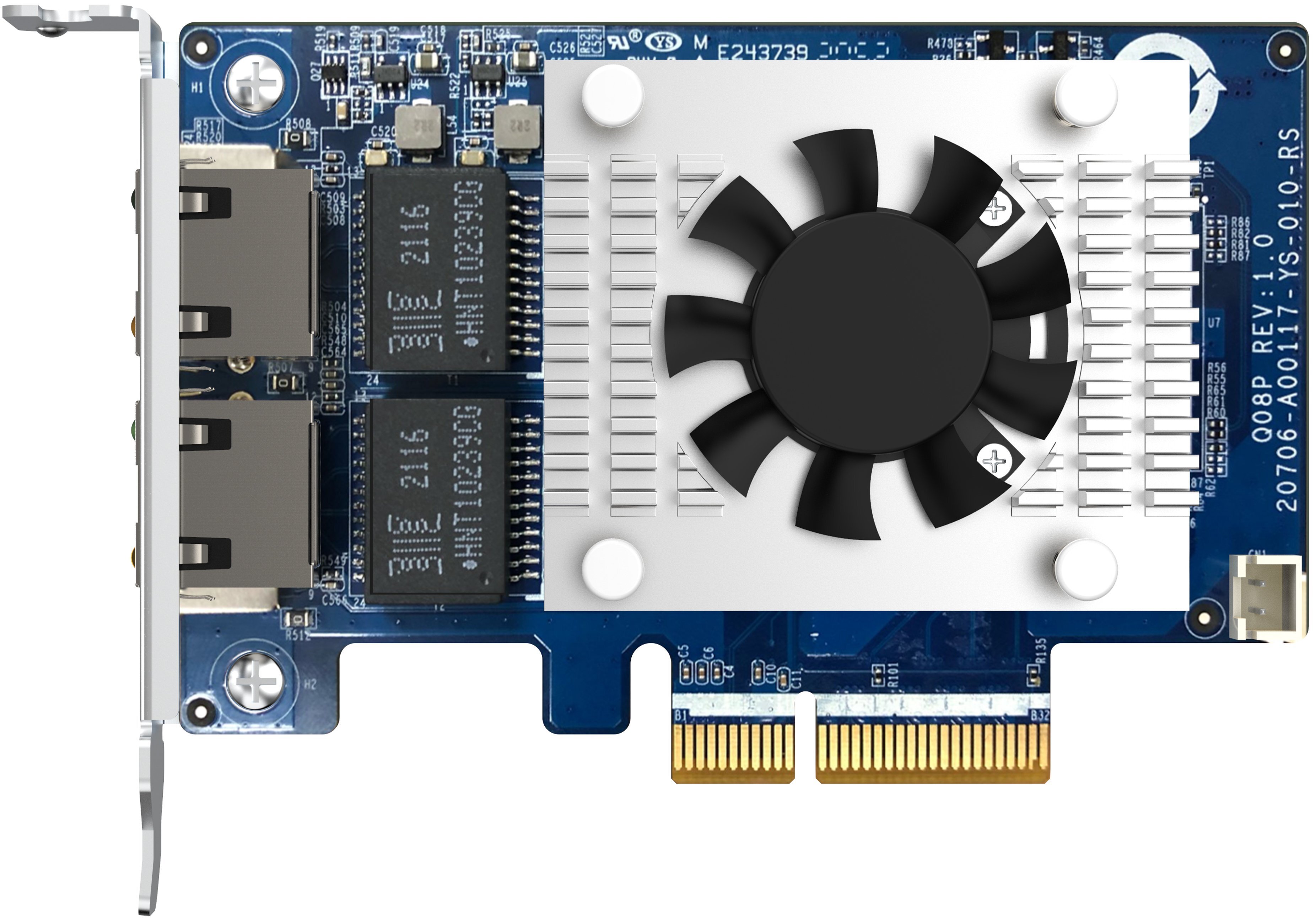 QNAP Мережева карта Dual-port (10Gbase-T) 10GbE PCIe Gen3 x4