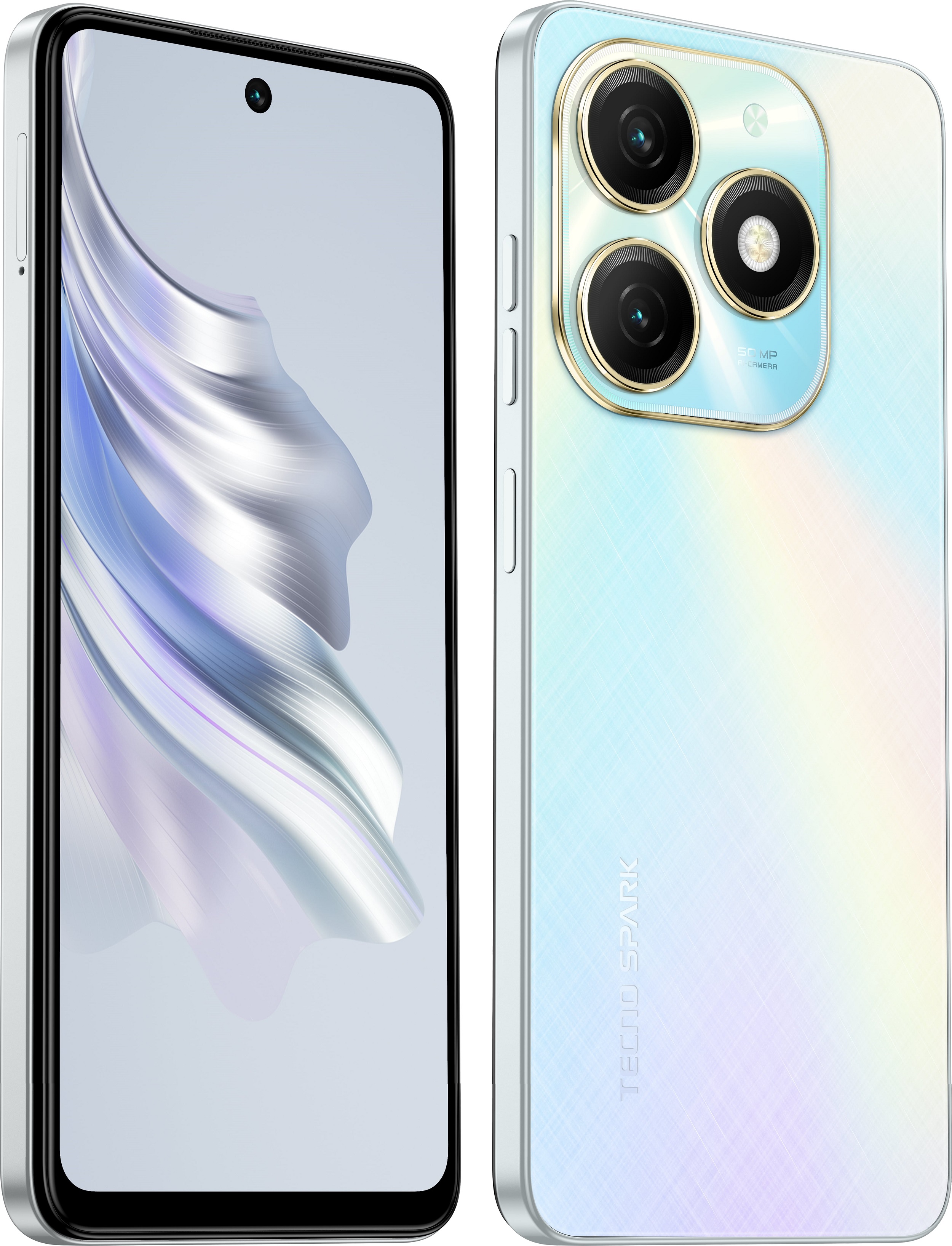 TECNO Смартфон Spark 20 (KJ5n) 6.56` 8/256ГБ, 2SIM, 5000мА•год, Cyber White
