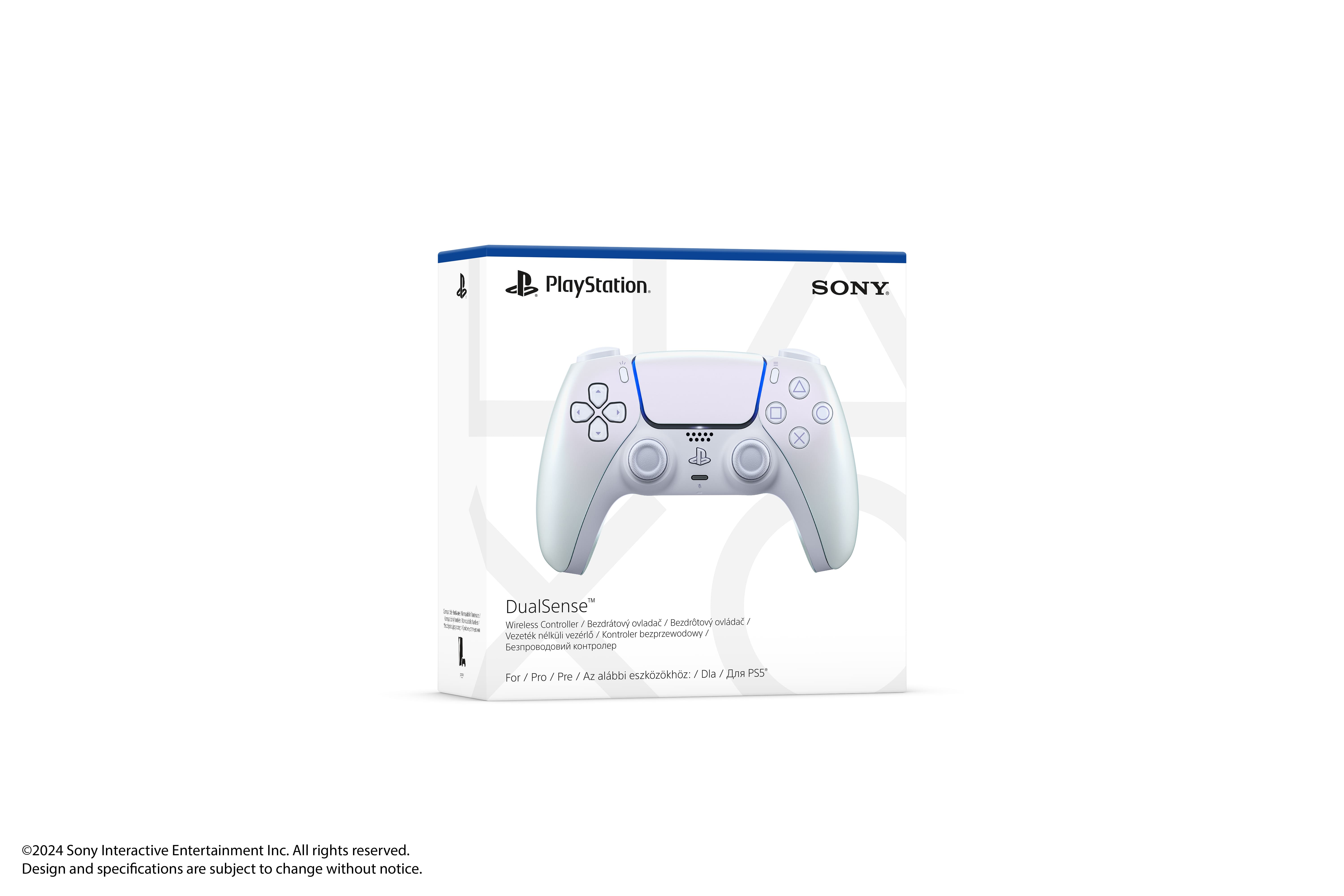 PlayStation Геймпад 5 Dualsense BT, Chrome Pearl