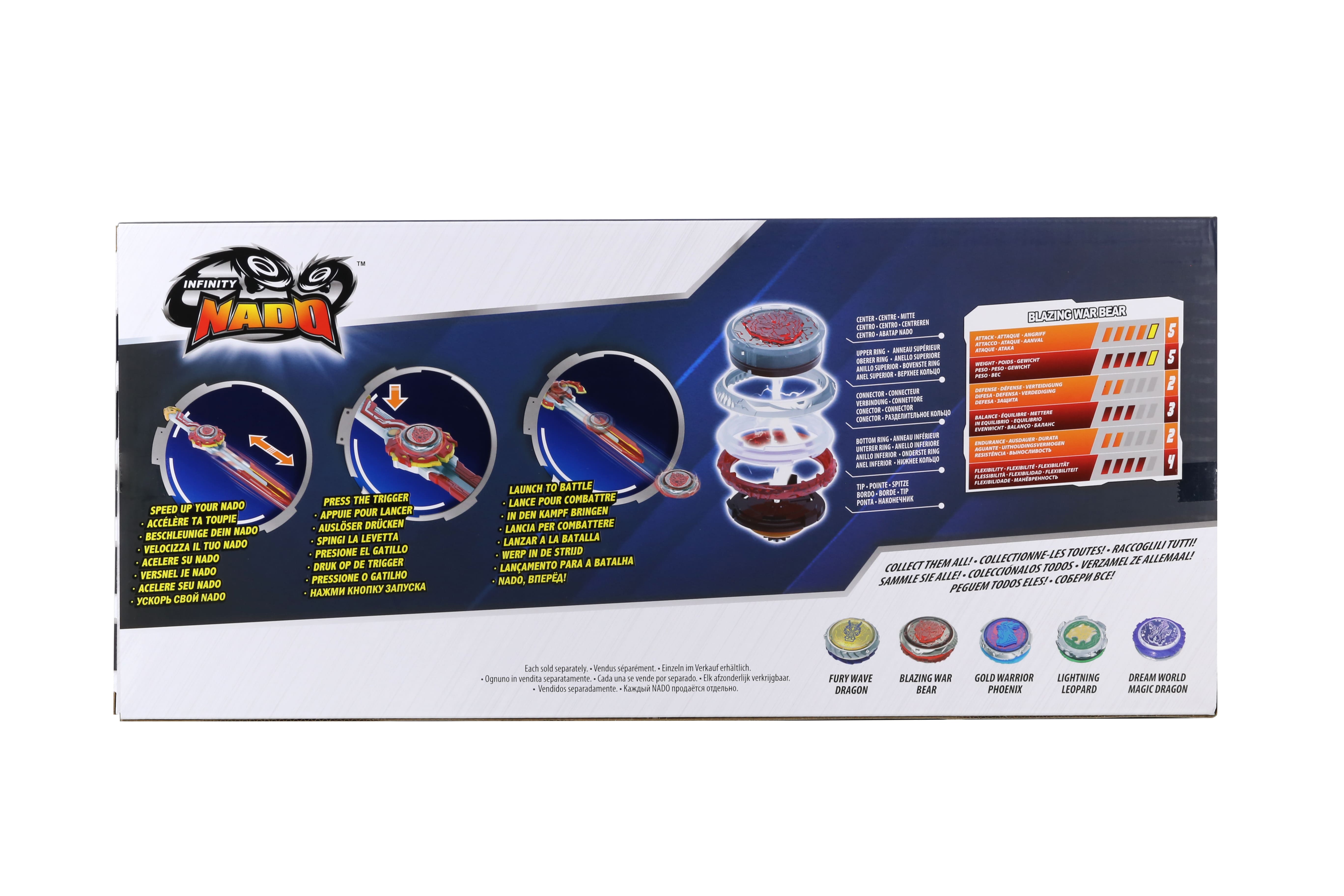 Infinity Nado Дзиґа VI серія Advanced Pack Blazing War Bear Палаючий Бойовий Ведмідь