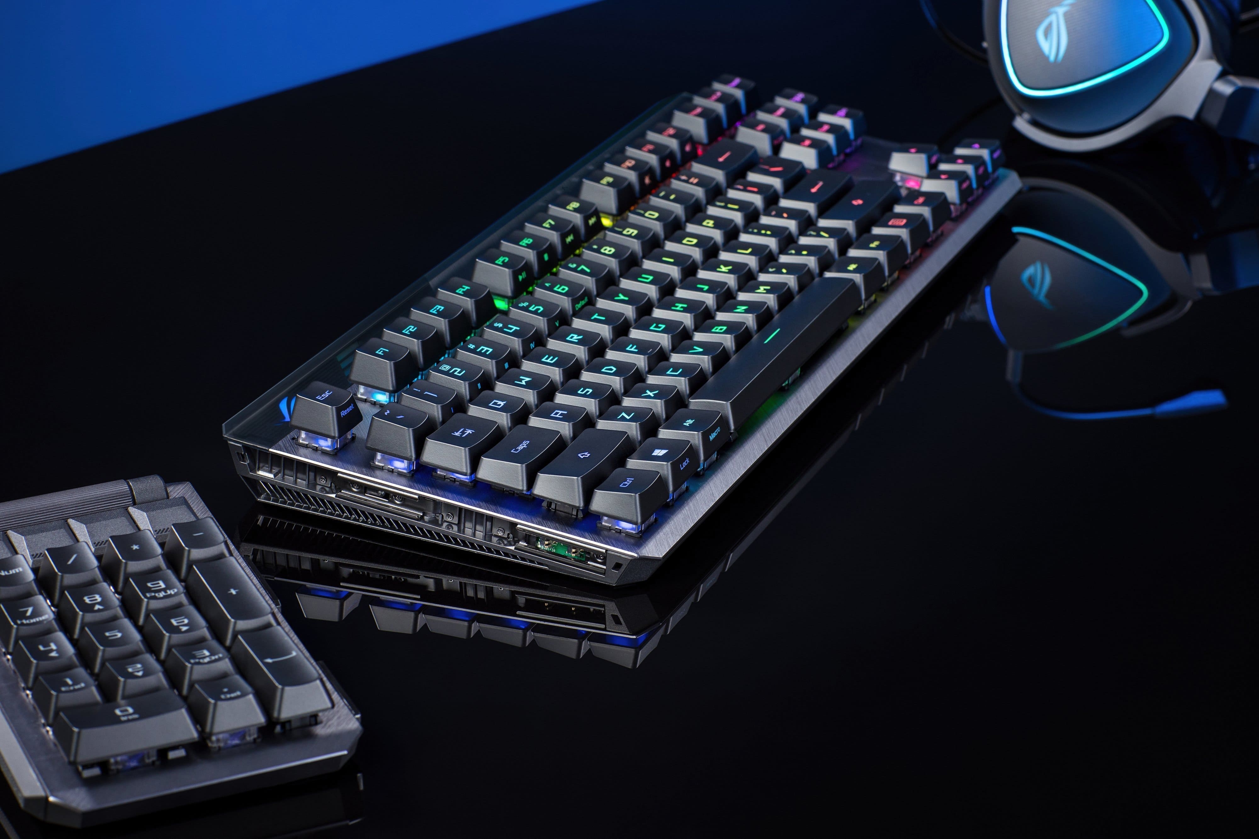 ASUS Клавіатура ROG CLAYMORE II RD RGB 108key USB/WL EN Black
