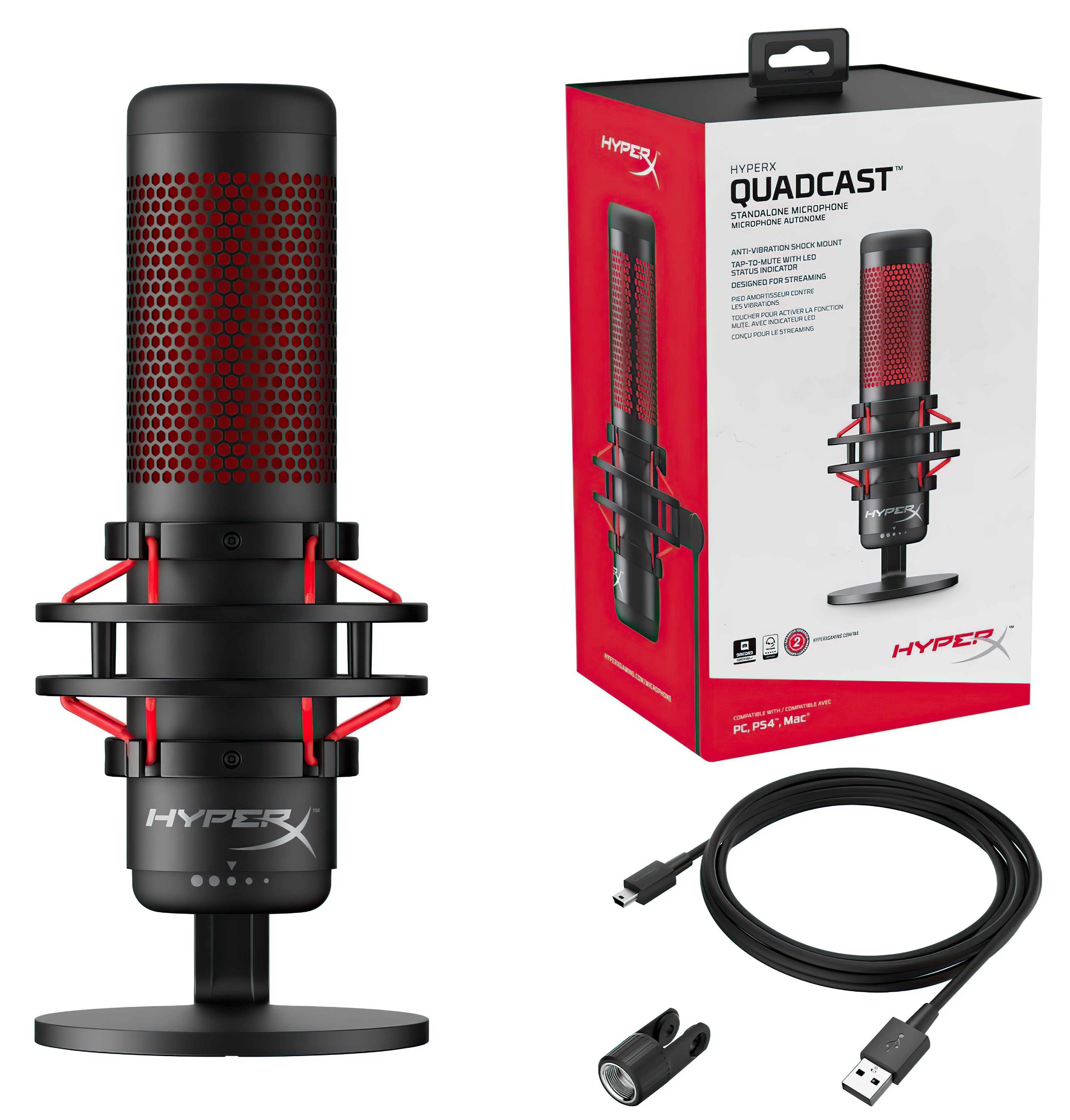 HyperX Мікрофон QuadCast Black