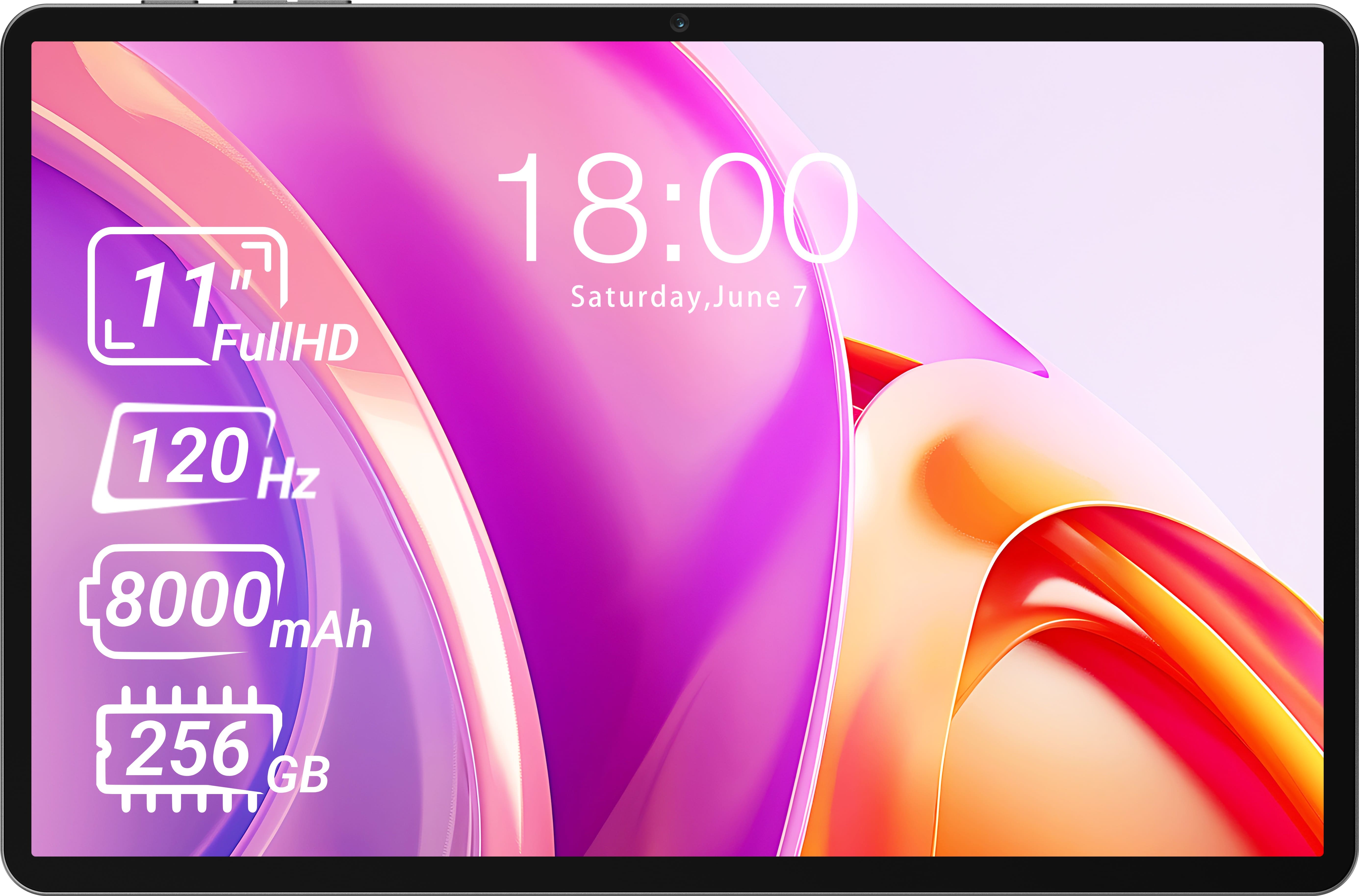 TECLAST Планшет T50 Plus (2025) 11" 6ГБ, 256ГБ, LTE, 8000мА•год, Android, сірий